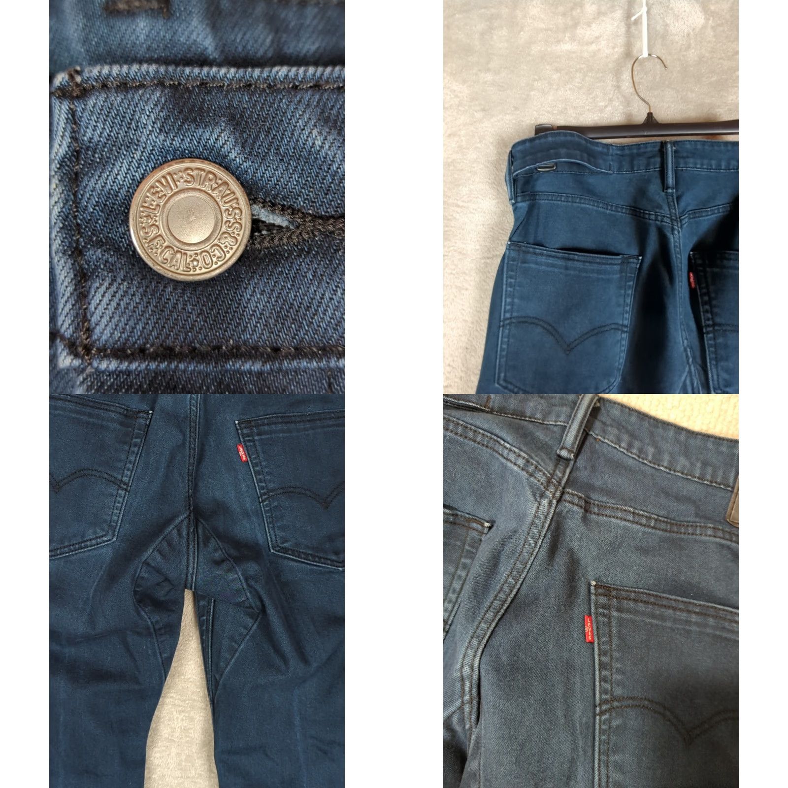 Levi's Levi's Jeans Slim 511 Commuter Reflective Dark Blue 36x27 5-Pocket Button Zipper Denim Jeans Mens Regular Slim Fit City Biker College Streetwear Size US 36 / EU 52 - 8 Thumbnail