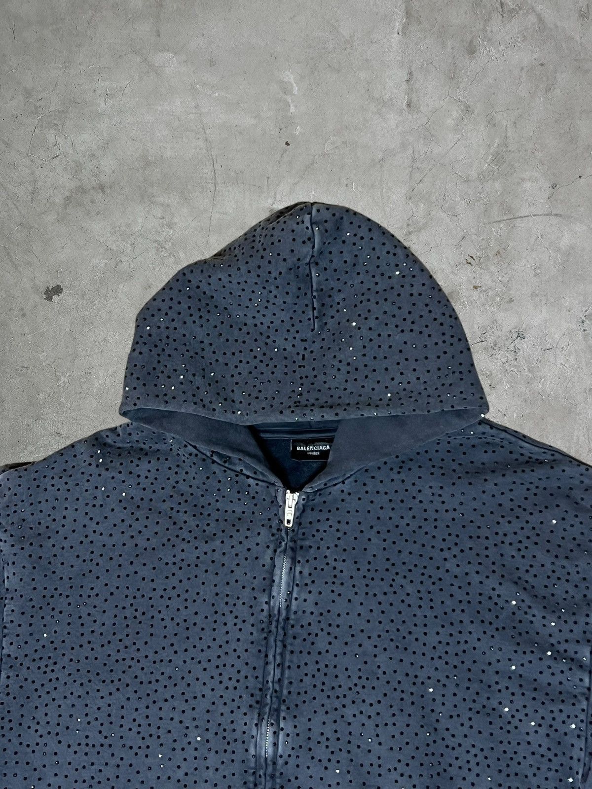 Balenciaga Balenciaga Crystal Rhinestone Hoodie Size US S / EU 44-46 / 1 - 8 Thumbnail