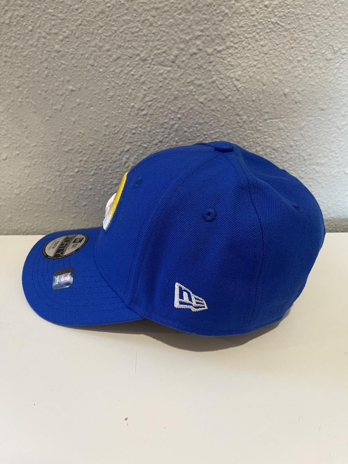 New Era New Era LA Rams 9FORTY Youth Adjustable Hat Blue Size ONE SIZE - 3 Thumbnail
