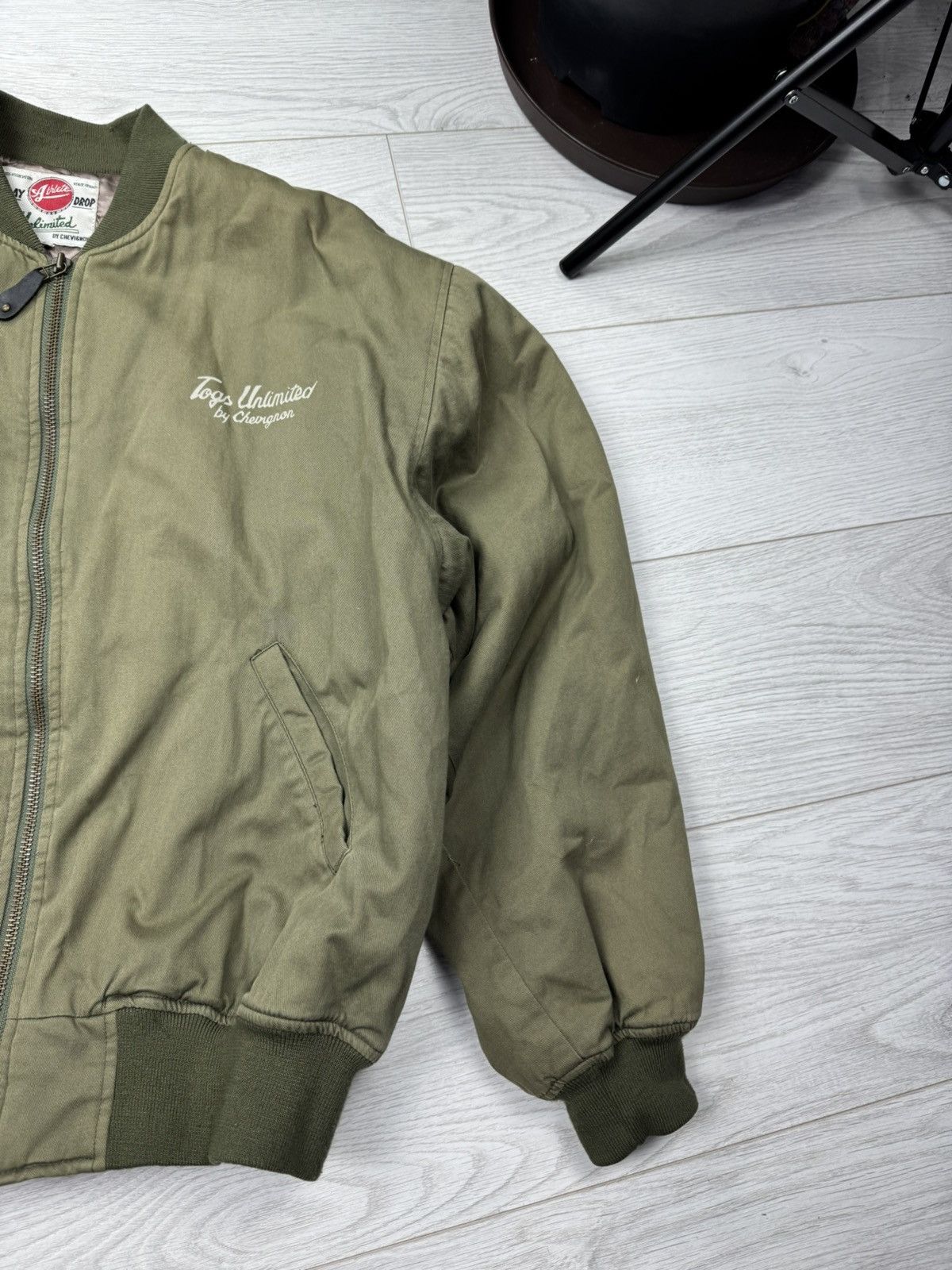 Chevignon × Vintage Chevignon Green Varsity Bomber Embroidered Jacket Size US XXL / EU 58 / 5 - 8 Thumbnail