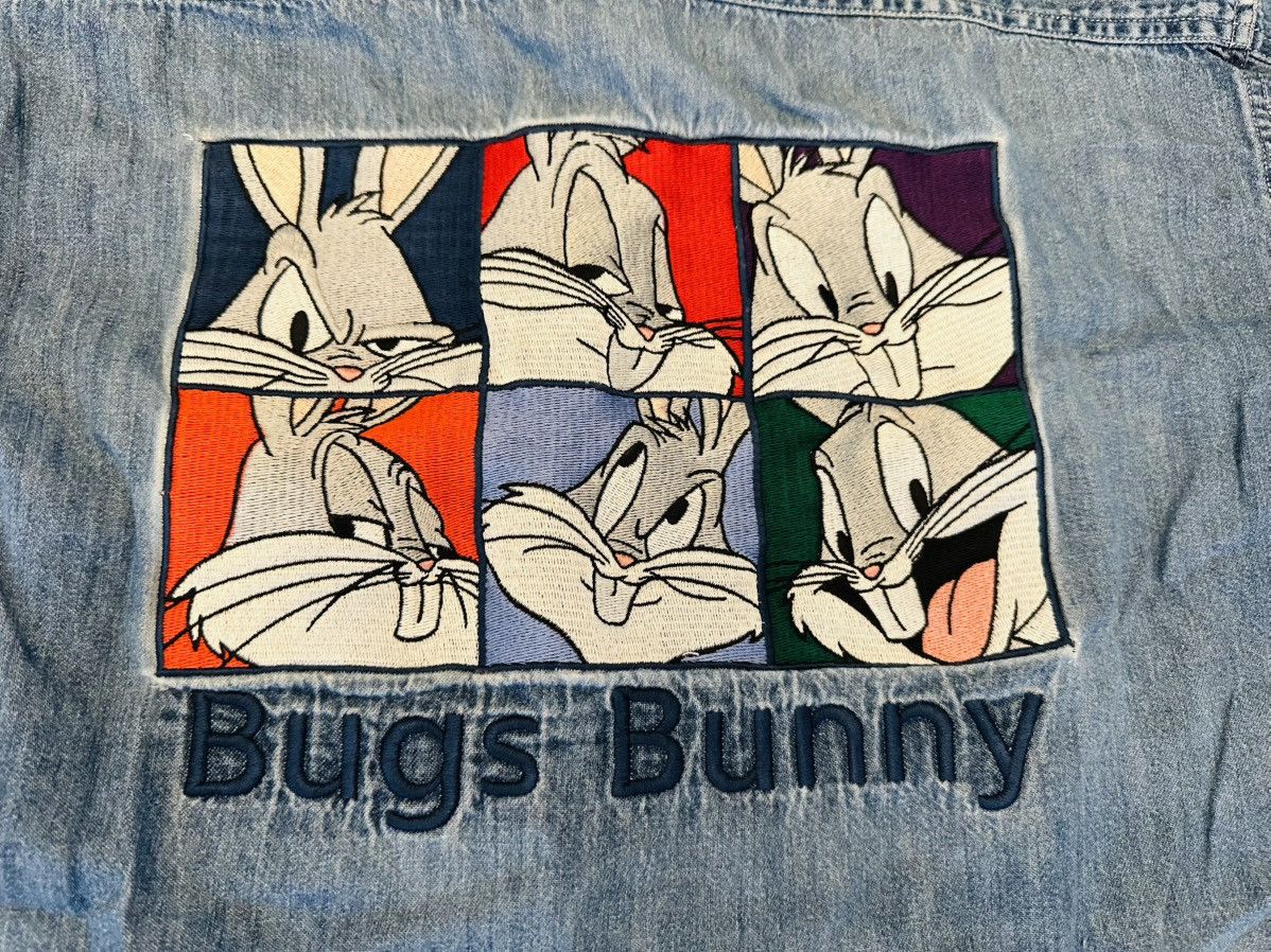 Other Vintage 1995 Looney Tunes Bugs Bunny Denim Button Down-Small Size US S / EU 44-46 / 1 - 2 Thumbnail