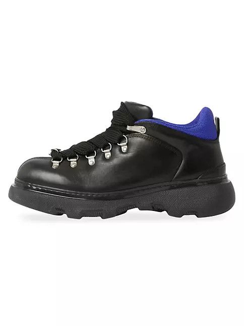 Burberry o1w1db10824 Trek Leather Boots in Black Size US 12 / EU 45 - 4 Thumbnail