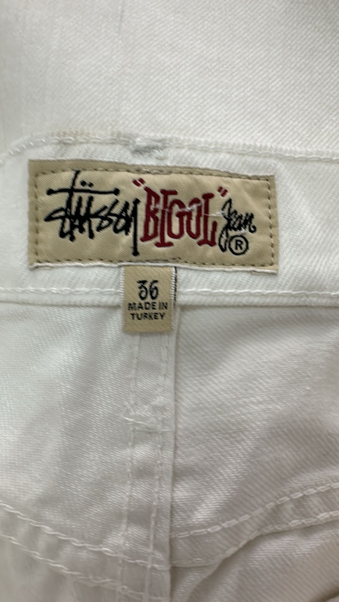 Stussy × Vintage Stussy Big Ol Jean Size 36 White Size US 36 / EU 52 - 6 Thumbnail