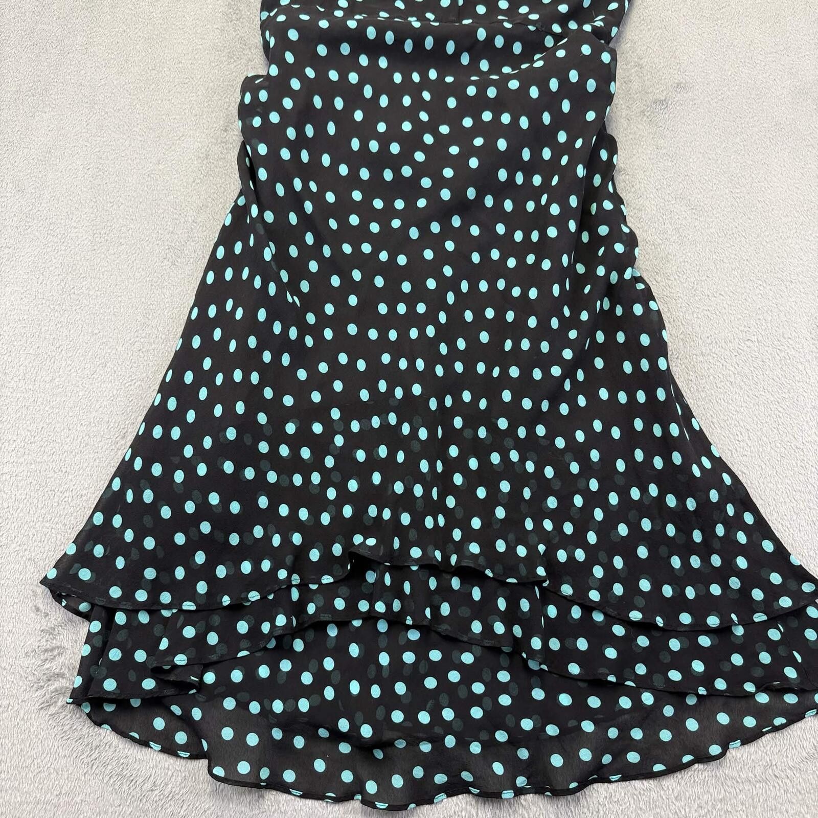 Nine West Nine West Vintage -Silk Polka Dot Halter Neck Mini Dress Size M / US 6-8 / IT 42-44 - 4 Thumbnail