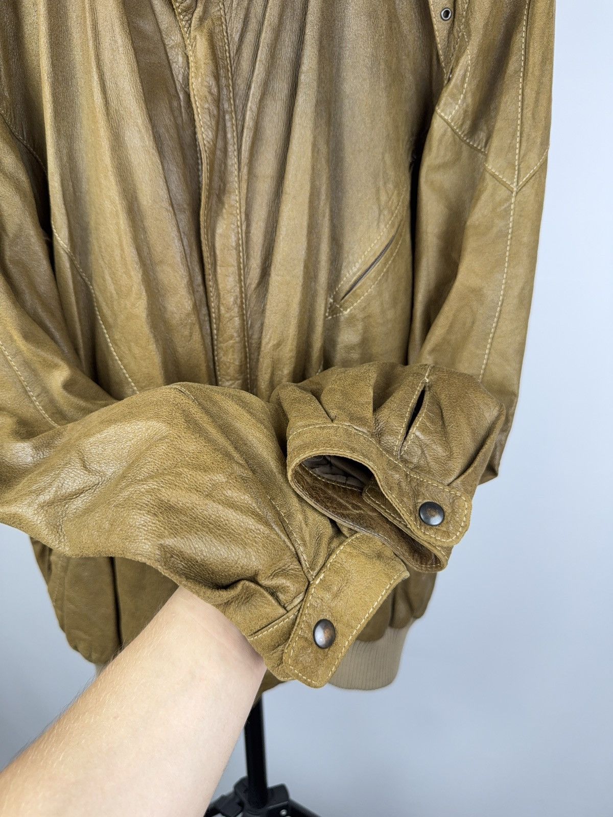 Japanese Brand Vintage 90s Retro Rock Punk Opium The King Leather jacket Size US L / EU 52-54 / 3 - 6 Thumbnail