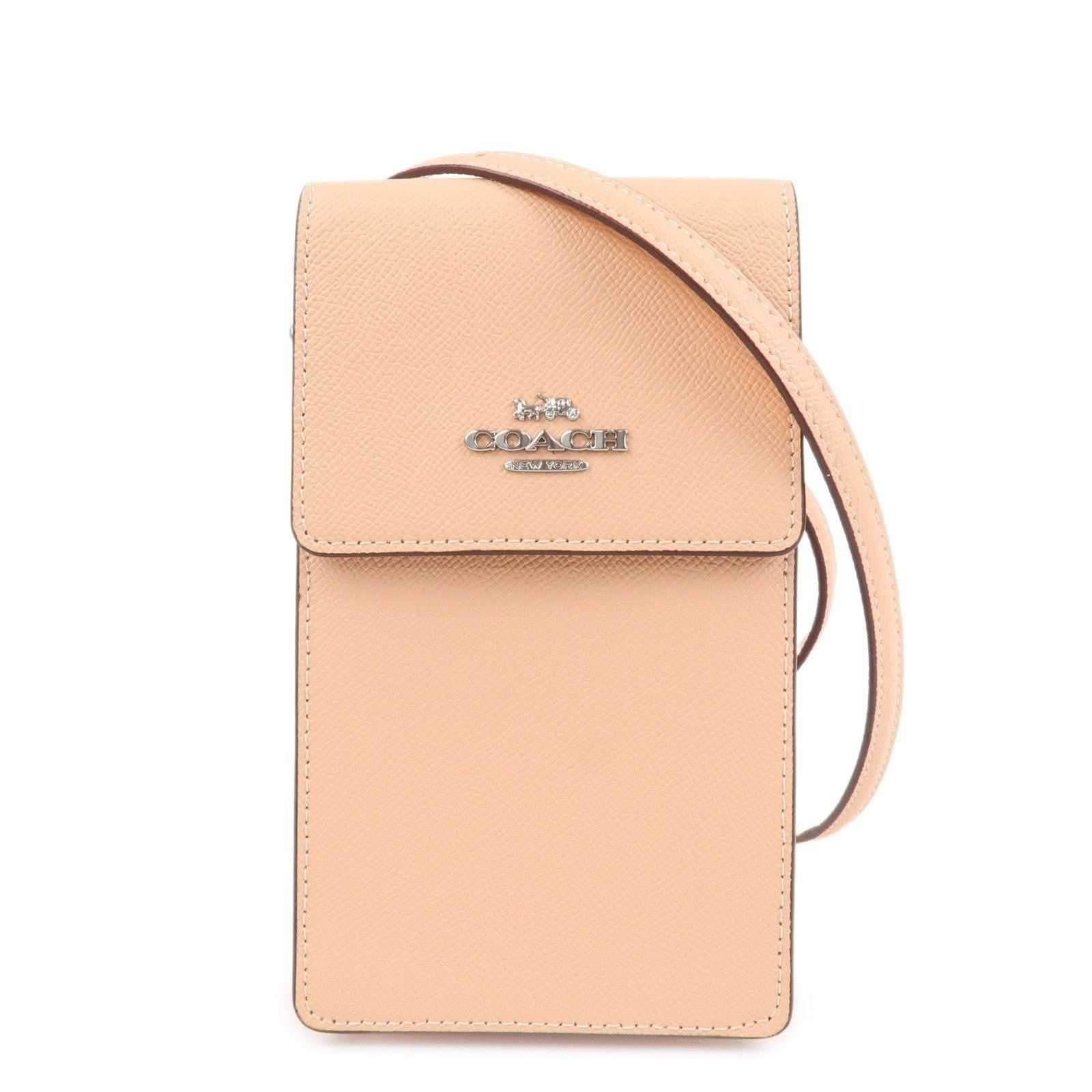 Coach Coach Saffiano Crossbody Bag Pink Size ONE SIZE - 1 Thumbnail