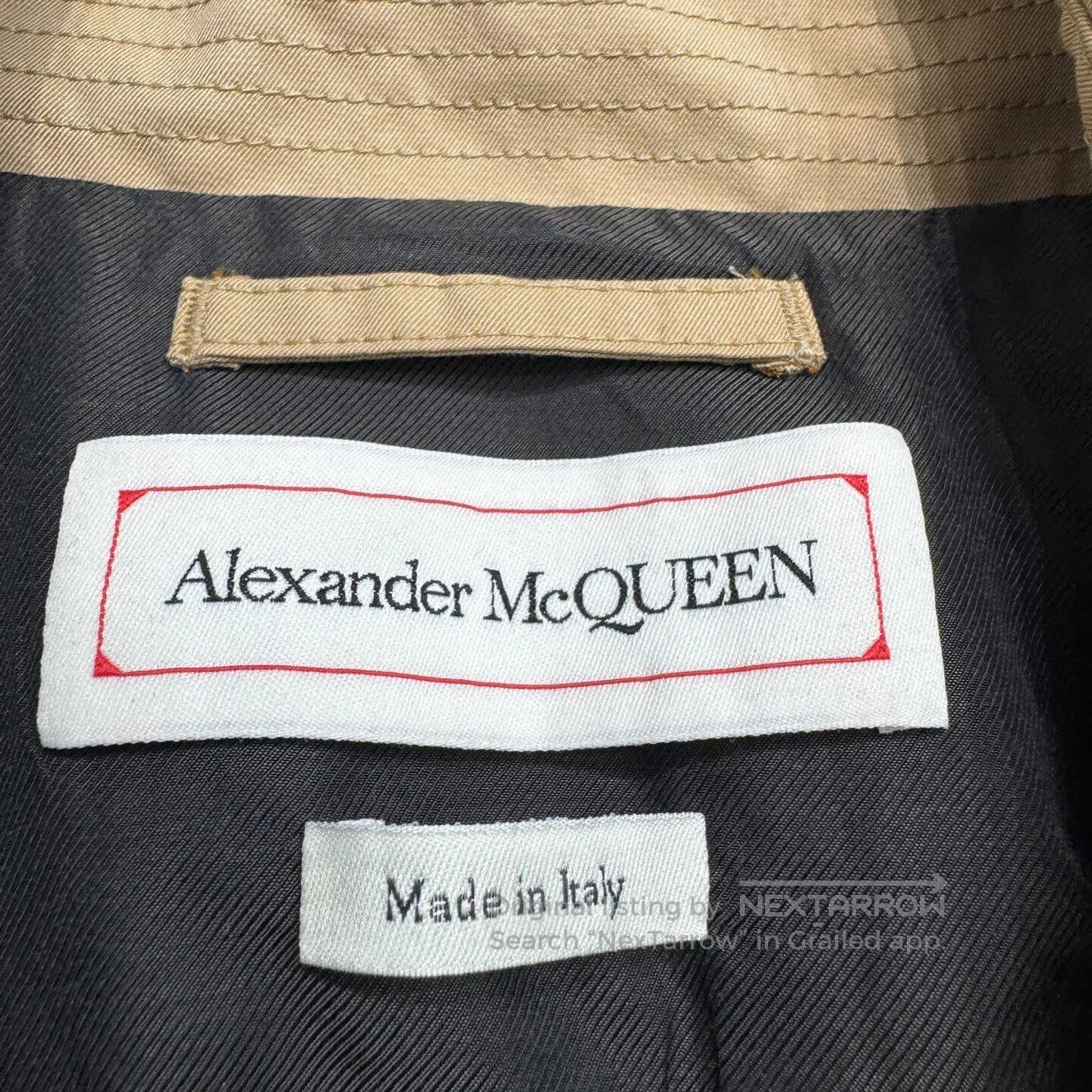 Alexander McQueen ALEXANDER MCQUEEN Khaki trench coat| Size US XL / EU 56 / 4 - 3 Thumbnail