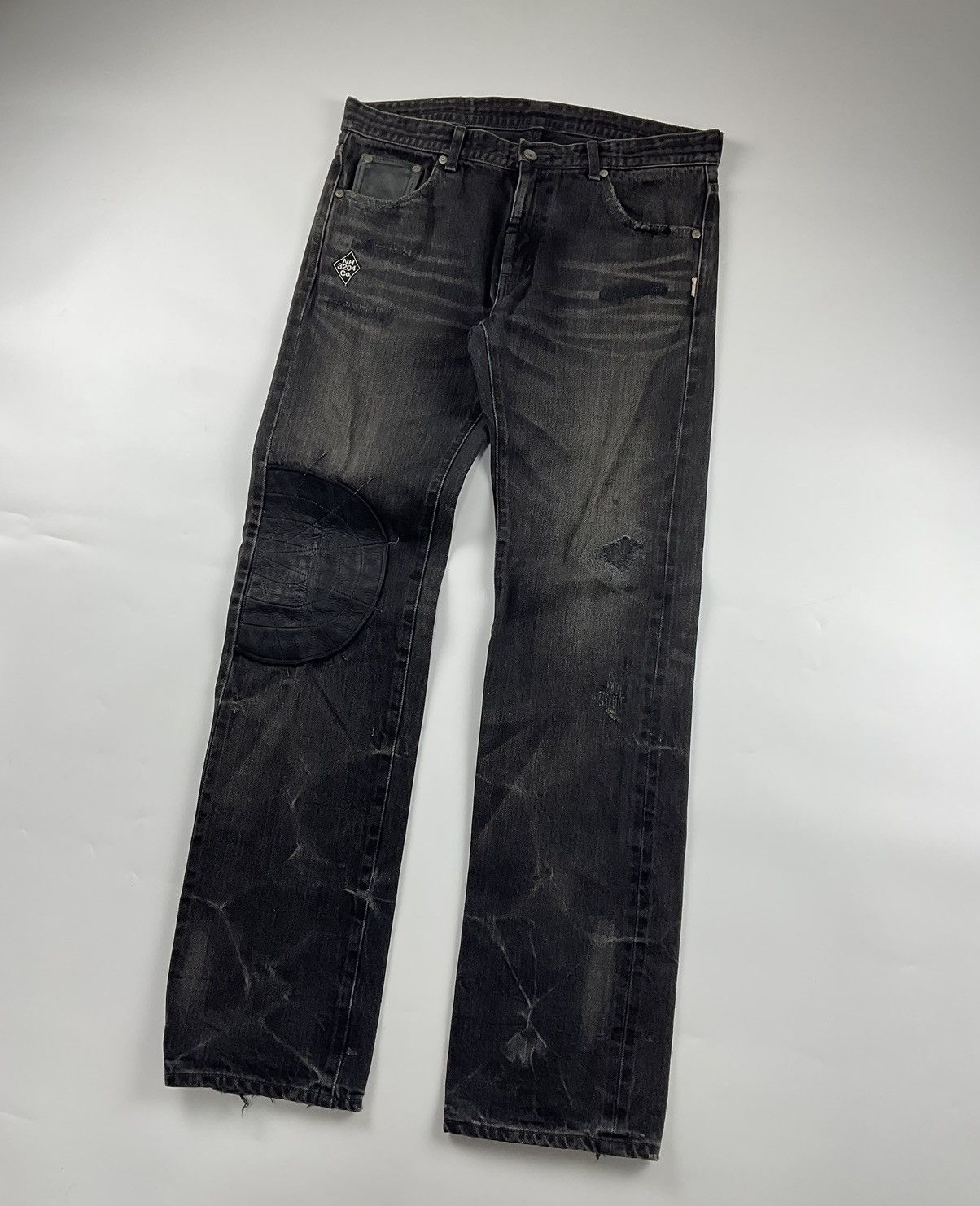 Neighborhood Neighborhood F/W'09 Black Icon Narrow Straight Denim Size US 34 / EU 50 - 7 Thumbnail