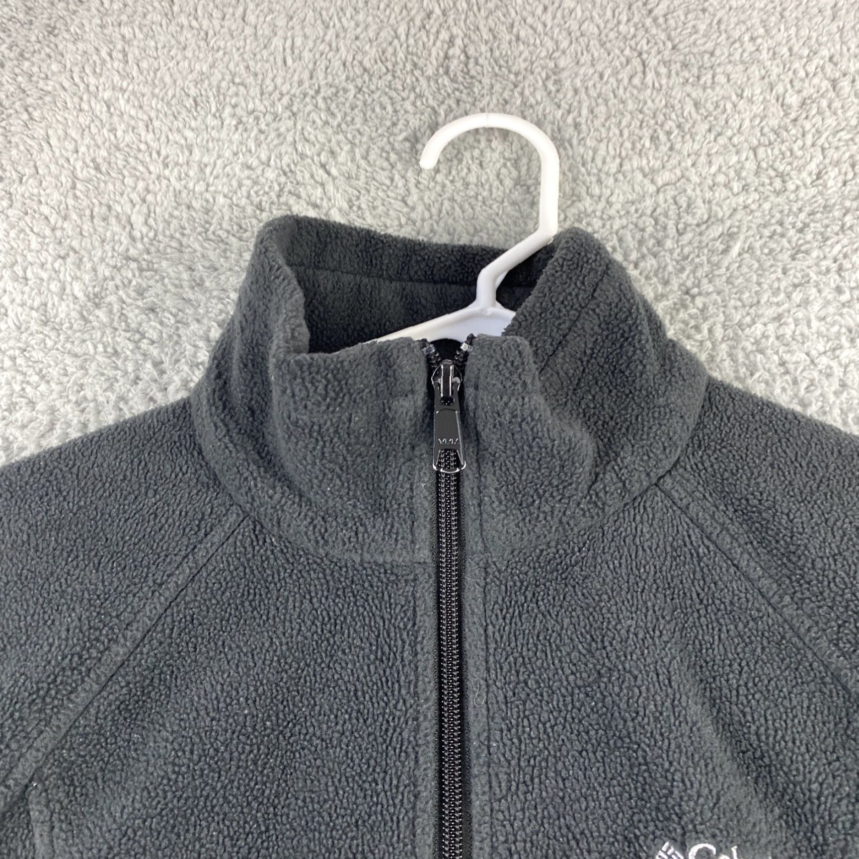 Vintage Columbia Women’s Fleece Full Zip Jacket Dark Gray - Size M / 41-42, Regular, Embroidered Logo, Zipper, Basic Jacket, Short Length, Polyester Size M / US 6-8 / IT 42-44 - 4 Thumbnail