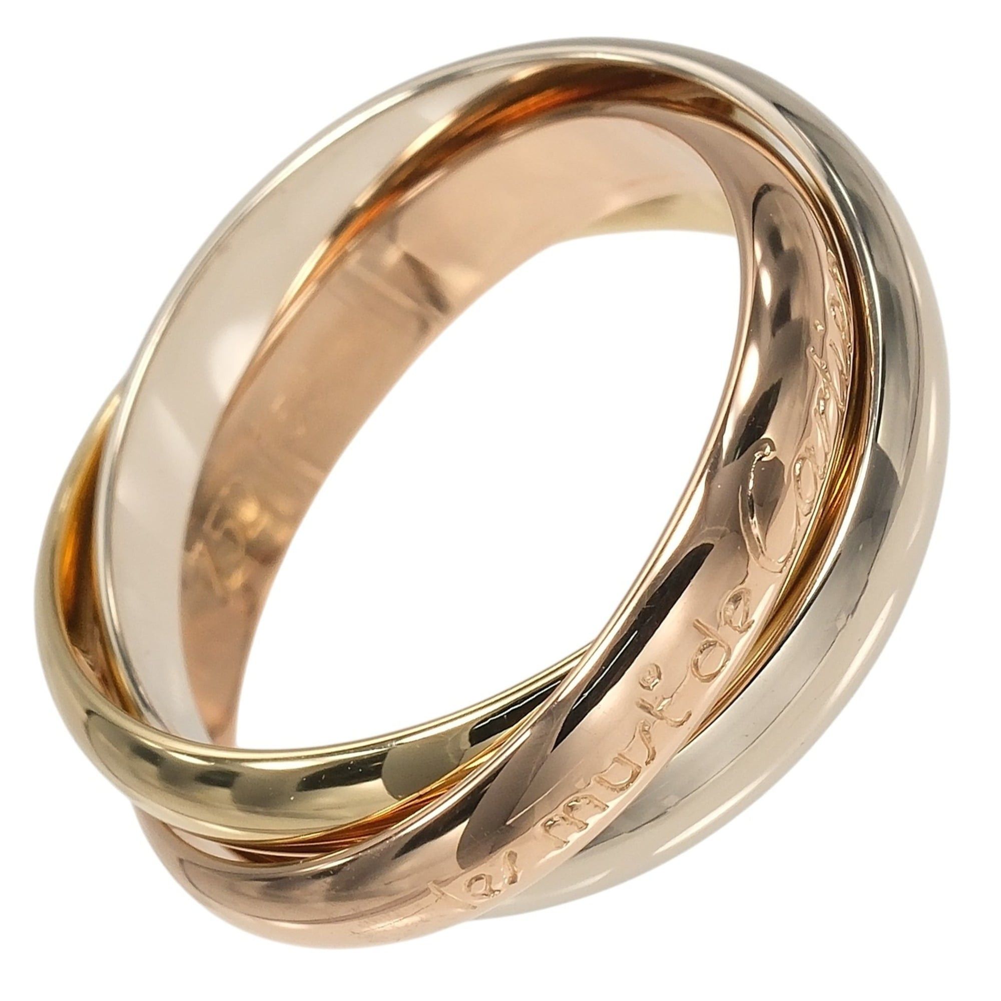 Cartier Cartier Trinity Ring, Size 14, 3.5mm Band, 18K Gold (YG, PG, WG), Approx. 8.7g Size ONE SIZE - 1 Thumbnail