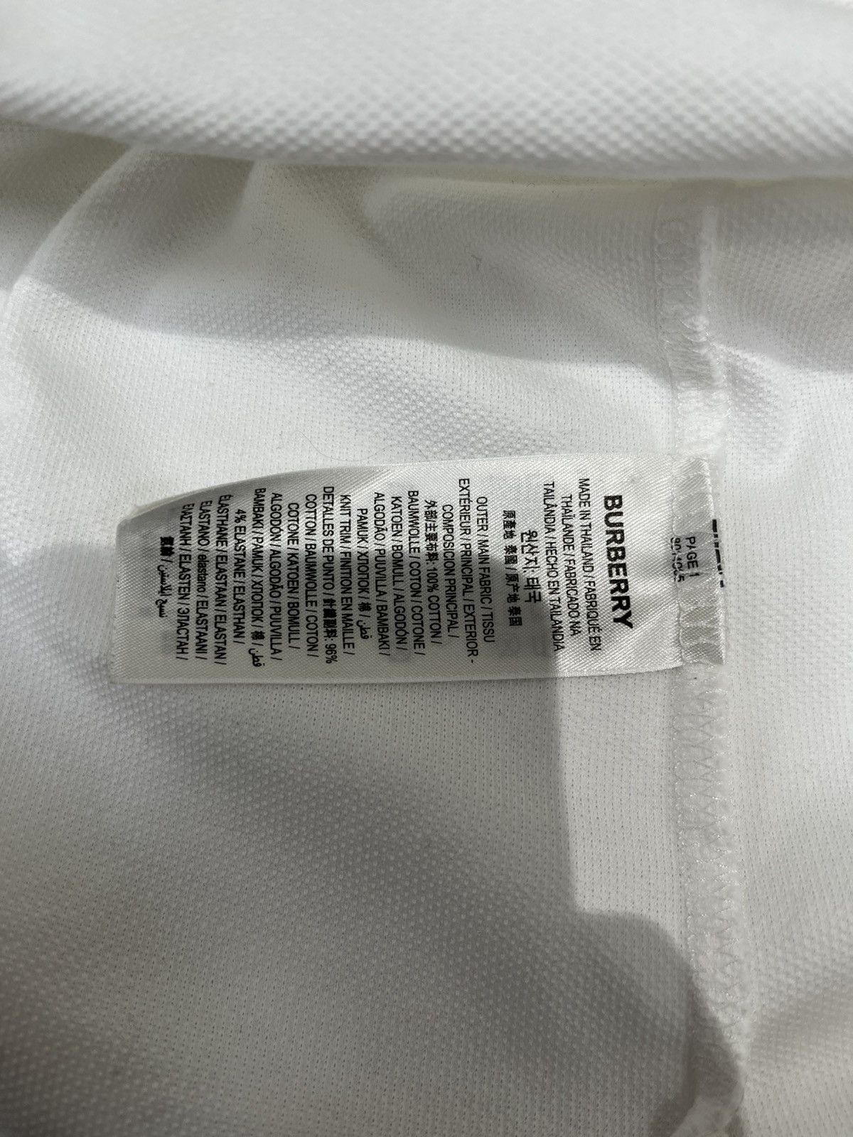 Burberry Burberry Polo Tee White Size US XXL / EU 58 / 5 - 7 Thumbnail