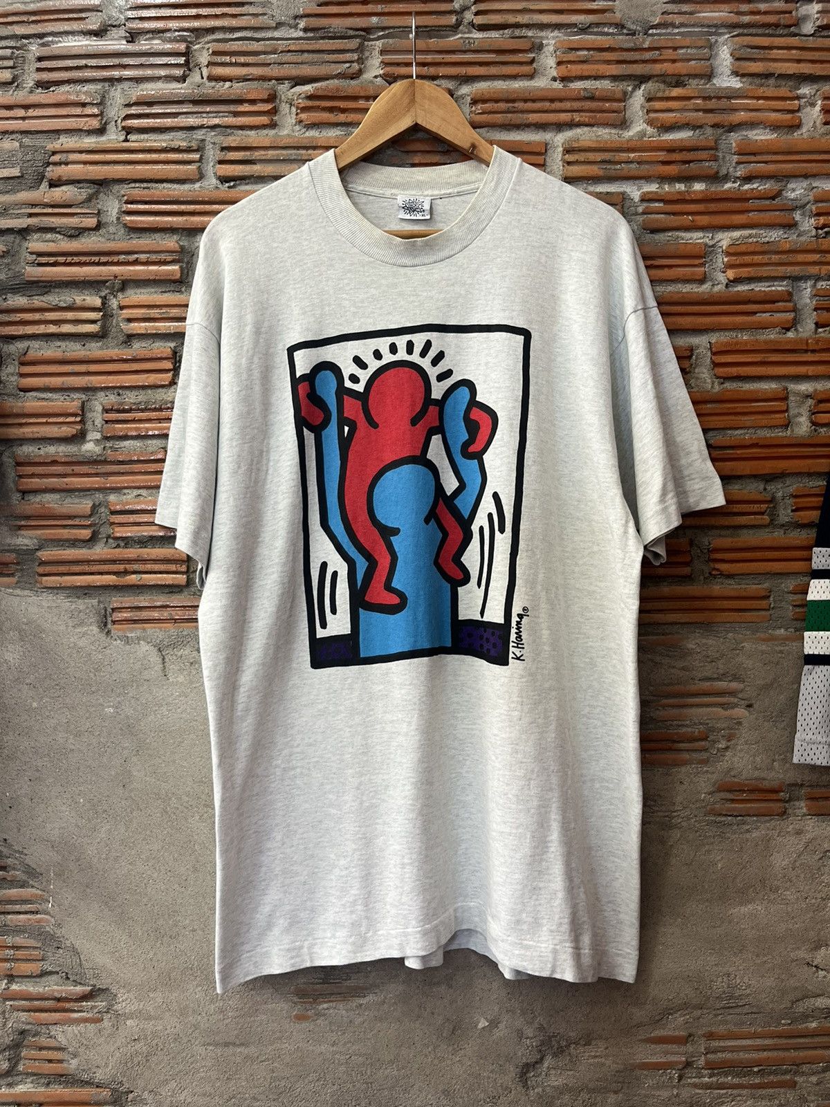 Arts & Science Vintage Keith Haring 80’s Pop Shop Art Tshirt Size US XL / EU 56 / 4 - 2 Thumbnail