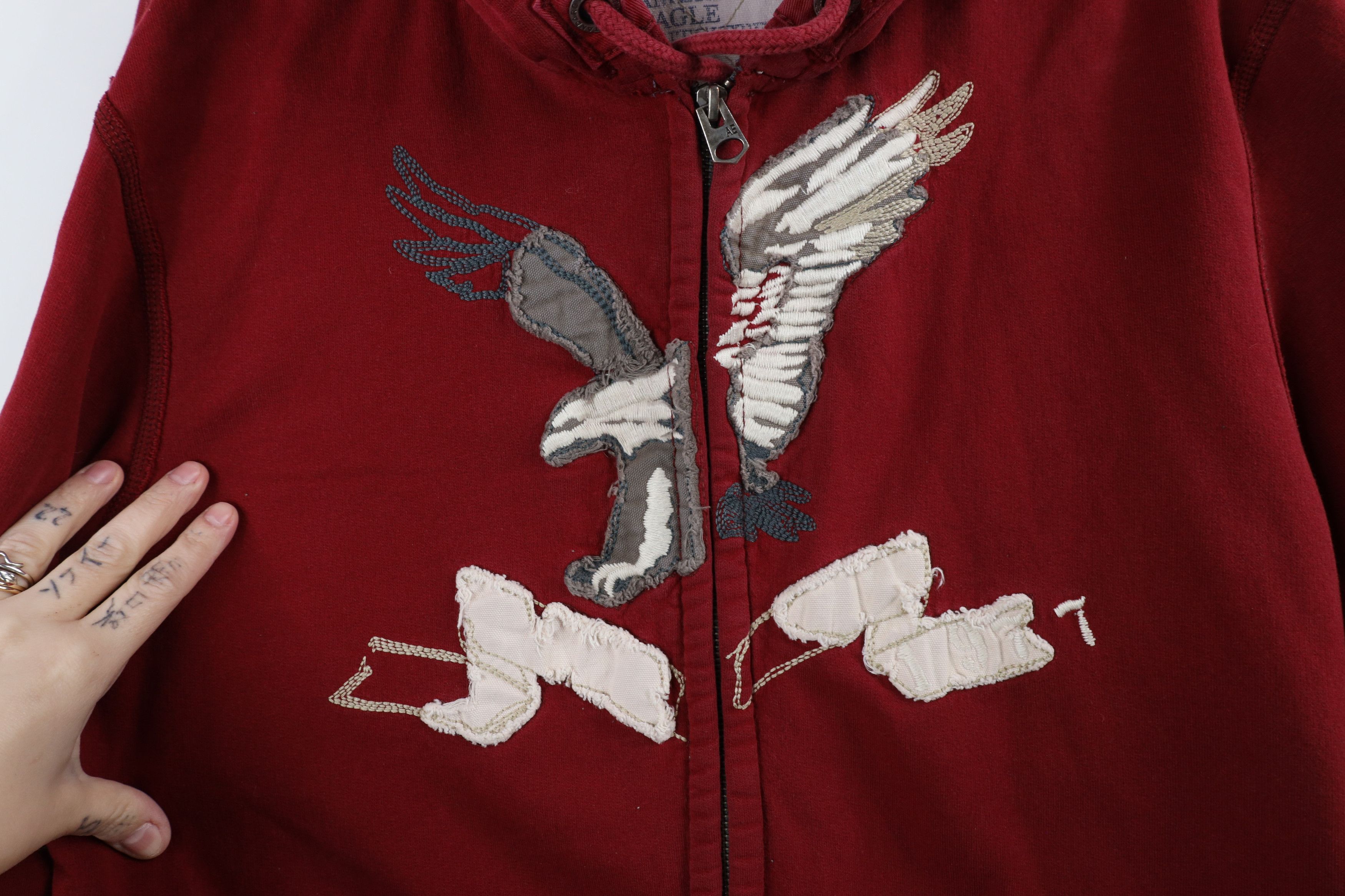 American Eagle Outfitters × Vintage Vintage Y2K American Eagle Outfitters Heavyweight Zip Hoodie Size US XL / EU 56 / 4 - 6 Thumbnail
