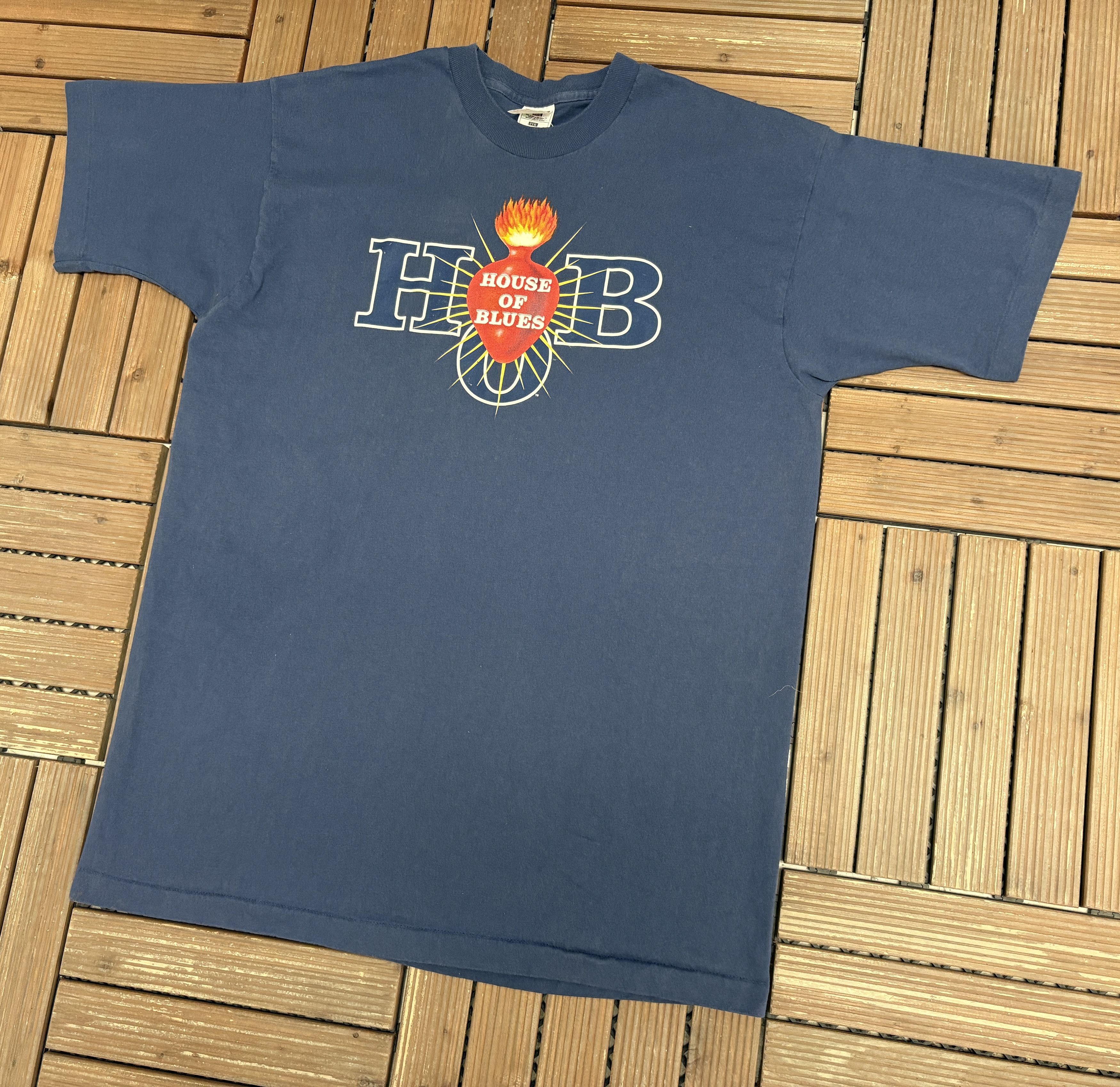 Vintage House of Blues N. Myrtle Beach Vintage Blue T-Shirt Tee Size US XL / EU 56 / 4 - 3 Thumbnail