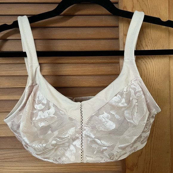 Other Wacoal 85276 Full Figure Seam & Wireless Bra beige sz 36D Size ONE SIZE - 5 Thumbnail