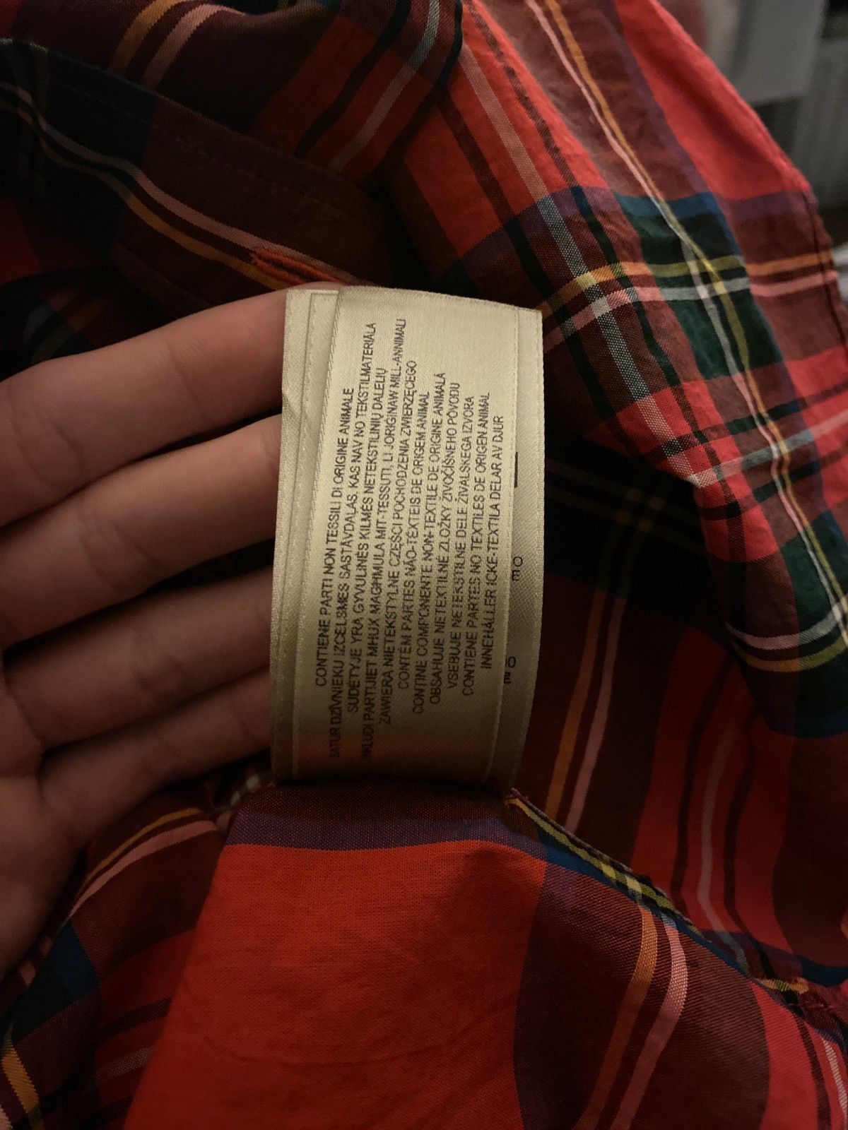 Burberry Burberry Button Up Shirt “Red” | Size M Size US M / EU 48-50 / 2 - 3 Thumbnail
