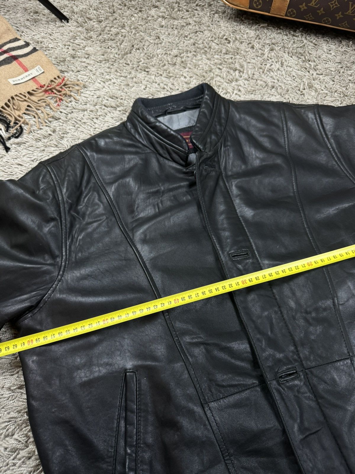 Vintage Vintage leather jacket bomber 90s original casual item Size US XL / EU 56 / 4 - 5 Thumbnail