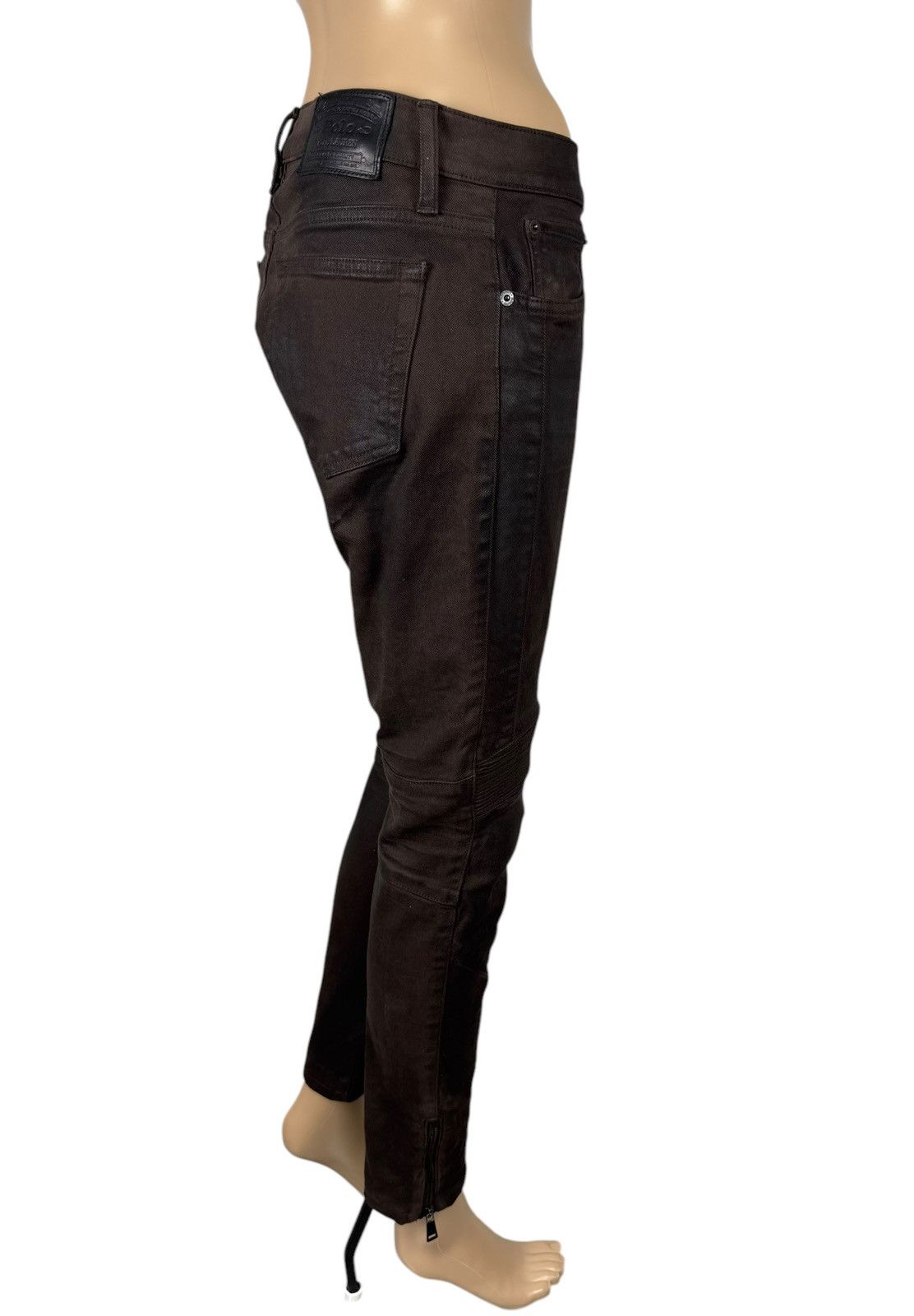 Polo Ralph Lauren Polo Ralph Lauren Waxed Jeans Biker Ankle Zip size 27 Size 27" / US 4 / IT 40 - 11 Thumbnail