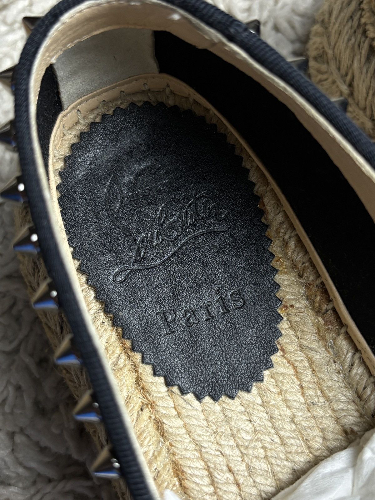 Christian Louboutin Christian Louboutin Spiked Espaboat Espadrille Luxury Shoes Size US 9 / IT 39 - 11 Thumbnail
