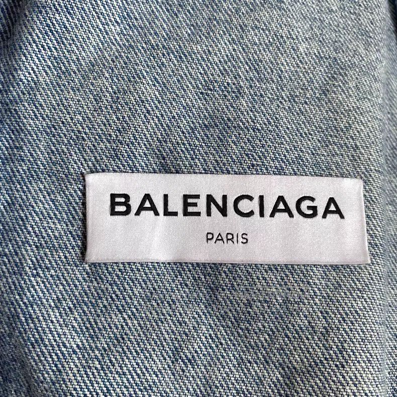Balenciaga Balenciaga Deconstructed Washed Denim Jacket Size XXS / US 00 / IT 34 - 6 Thumbnail