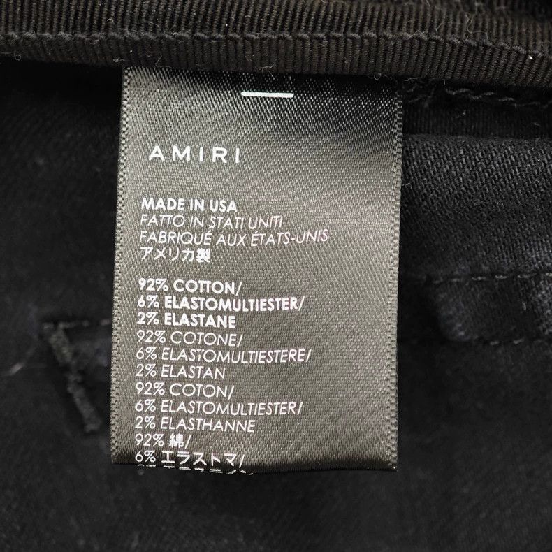 Amiri Amiri black large destroyed jeans Size US 33 - 4 Thumbnail