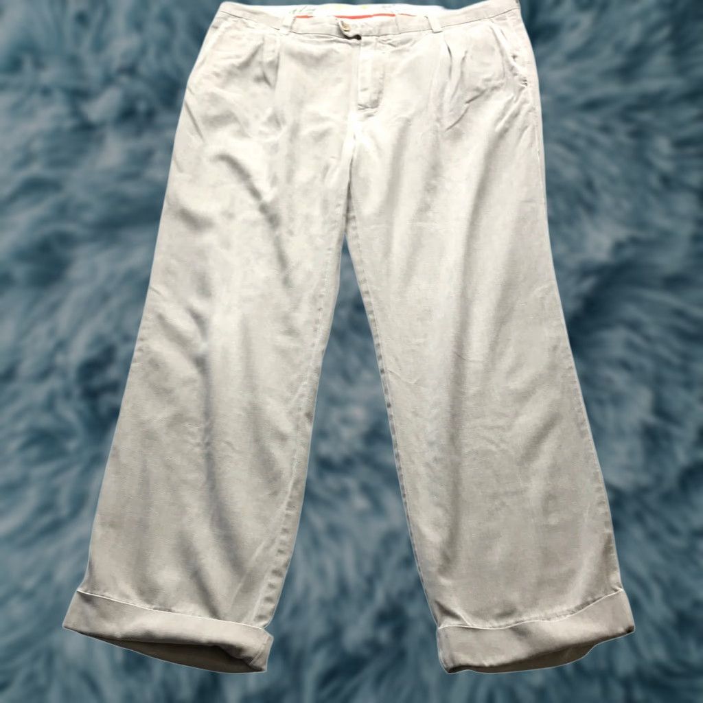 Tommy Bahama Tommy Bahama Silk Cotton Tapered Twill Pants Mens 36x34 Pockets Pleated Tan Pants Mens Regular Tan 36 Inseam 27 Pockets Logo Casual Size US 36 / EU 52 - 1 Thumbnail