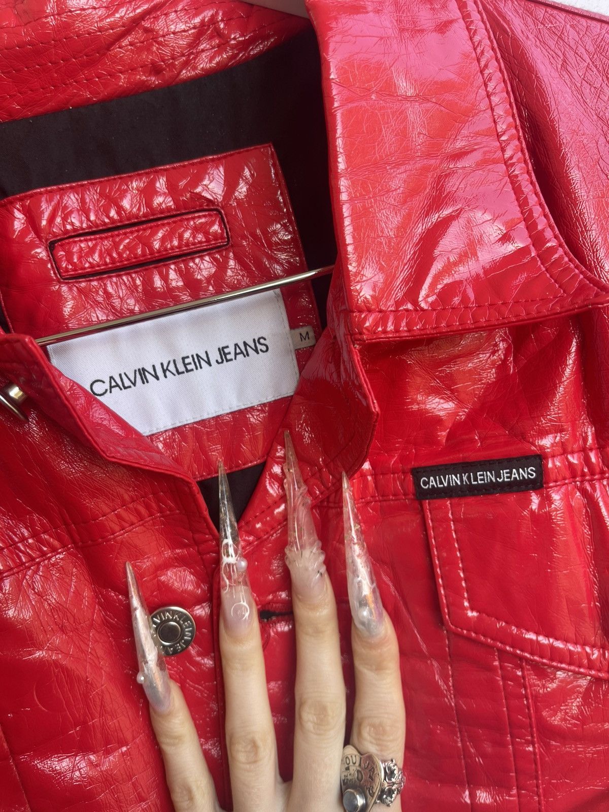 Calvin Klein Calvin Klein Jeans latex-like Jacket Size M / US 6-8 / IT 42-44 - 2 Thumbnail