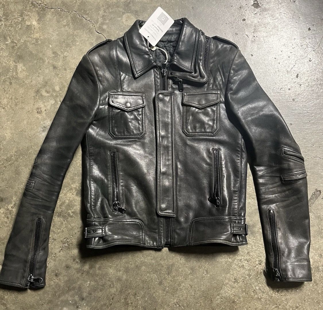 Vintage Stud Homme Hedi L Zip Leather Japan Repro Jacket EU 46 US 36 Size US S / EU 44-46 / 1 - 1 Thumbnail