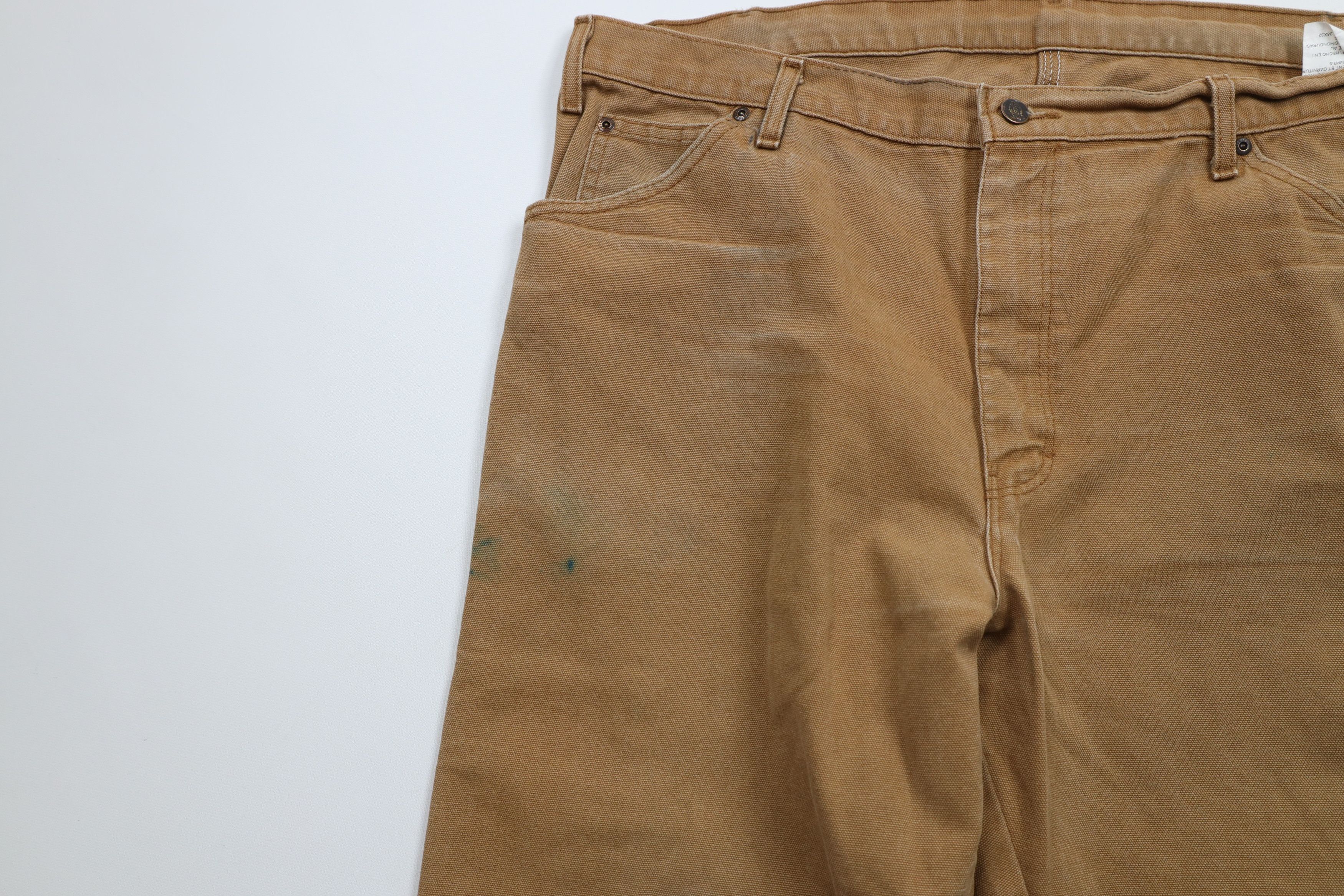 Dickies × Vintage Vintage Y2K Dickies Wide Leg Dungaree Pants Duck Brown Size US 38 / EU 54 - 6 Thumbnail