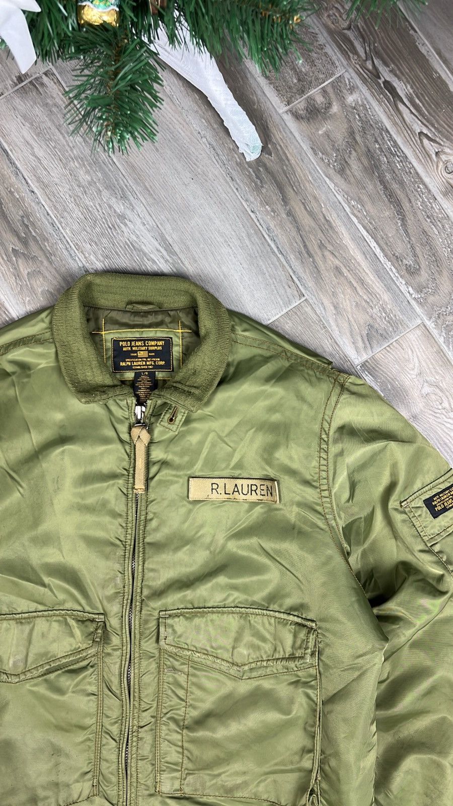 Polo Ralph Lauren × Vintage Rare❗️Vintage Nylon Ralph Lauren Polo Jeans Company bomber Size US L / EU 52-54 / 3 - 4 Thumbnail