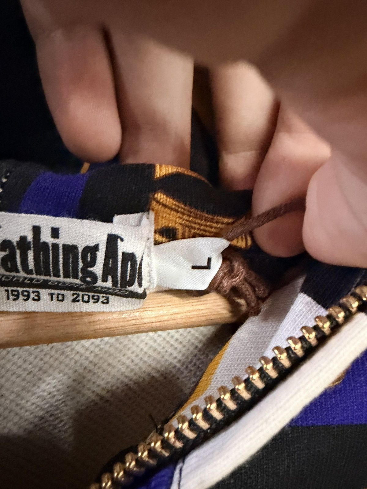 Bape Bape full zip hoodie Size US L / EU 52-54 / 3 - 4 Thumbnail