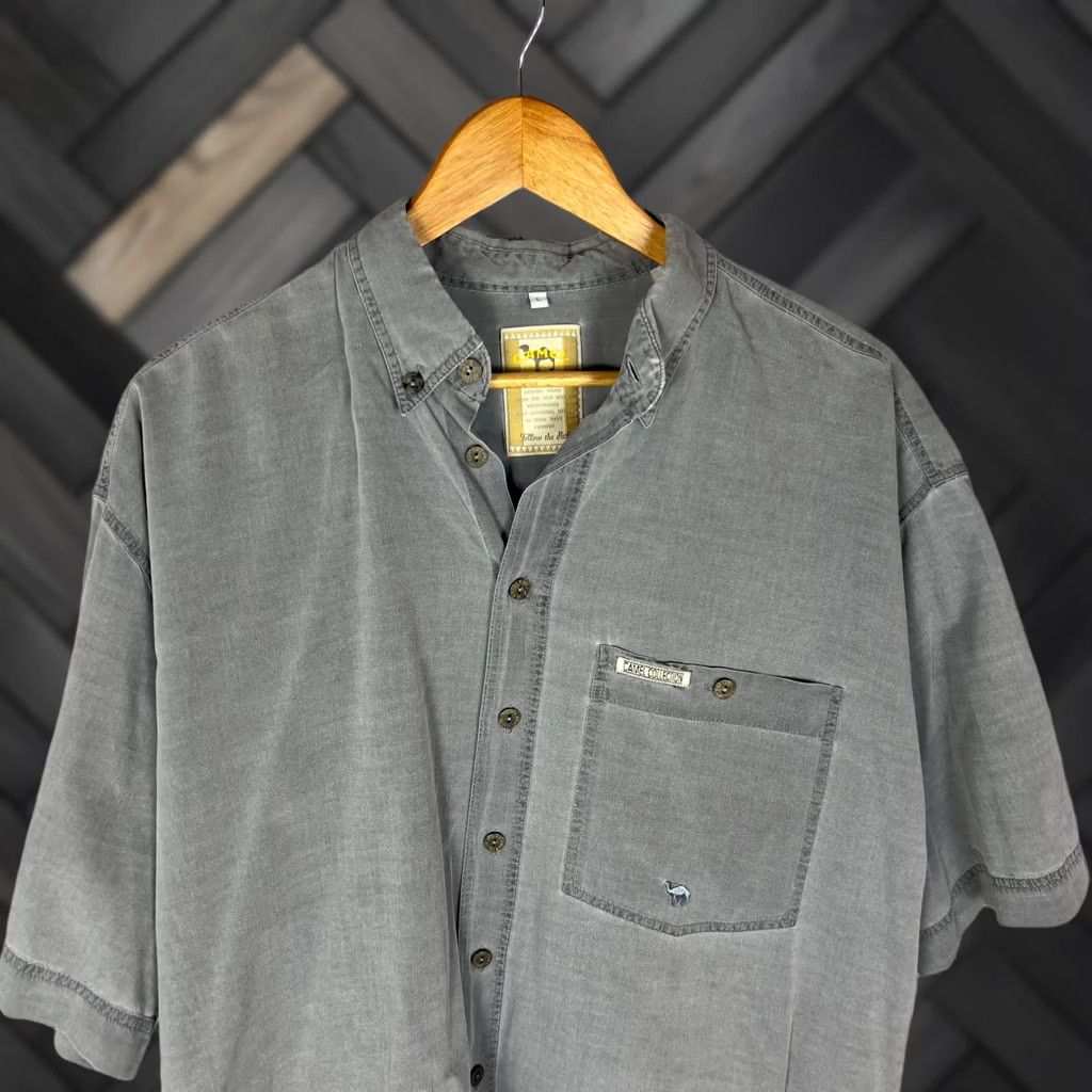 Camel Camel Grey Shirt Men’s L Button-Up Vintage Western Look Size US L / EU 52-54 / 3 - 1 Thumbnail
