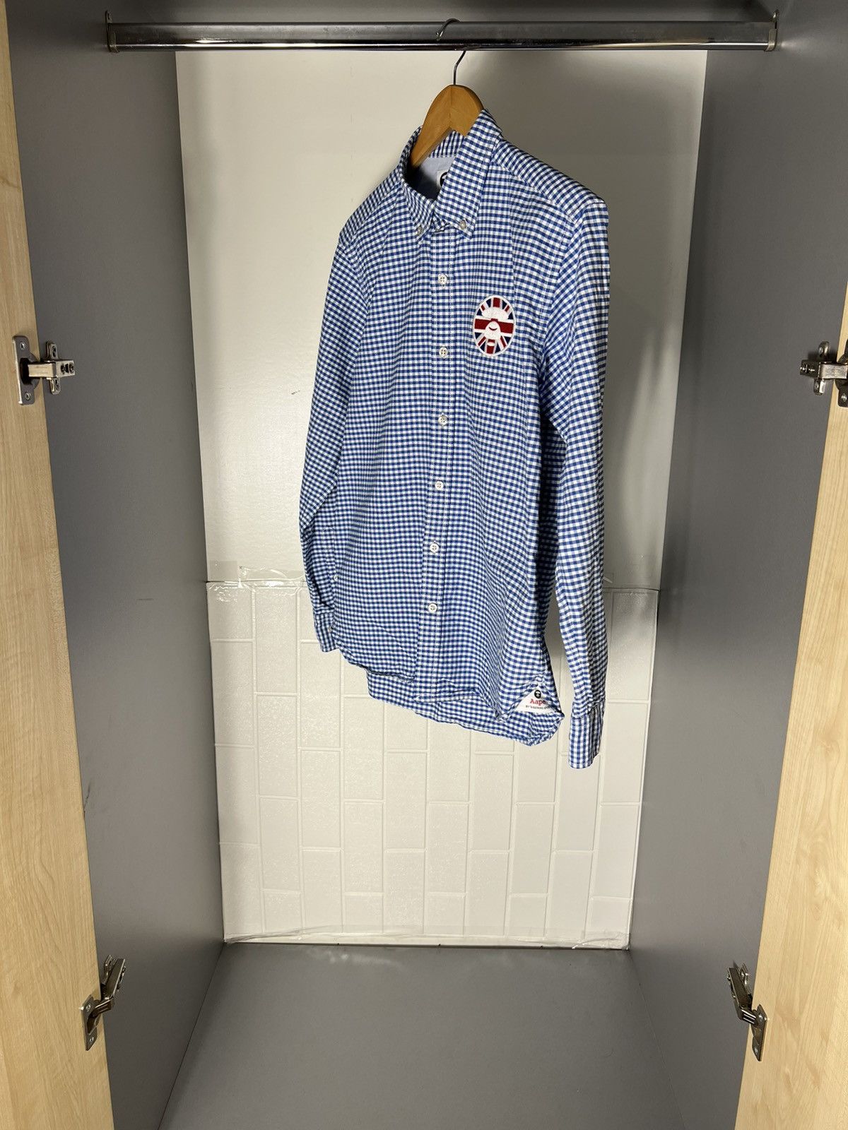 Aape BAPE AAPE BY A BATHING APE GREAT BRITAIN DESIGNER SHIRT Y2K Size US L / EU 52-54 / 3 - 6 Thumbnail
