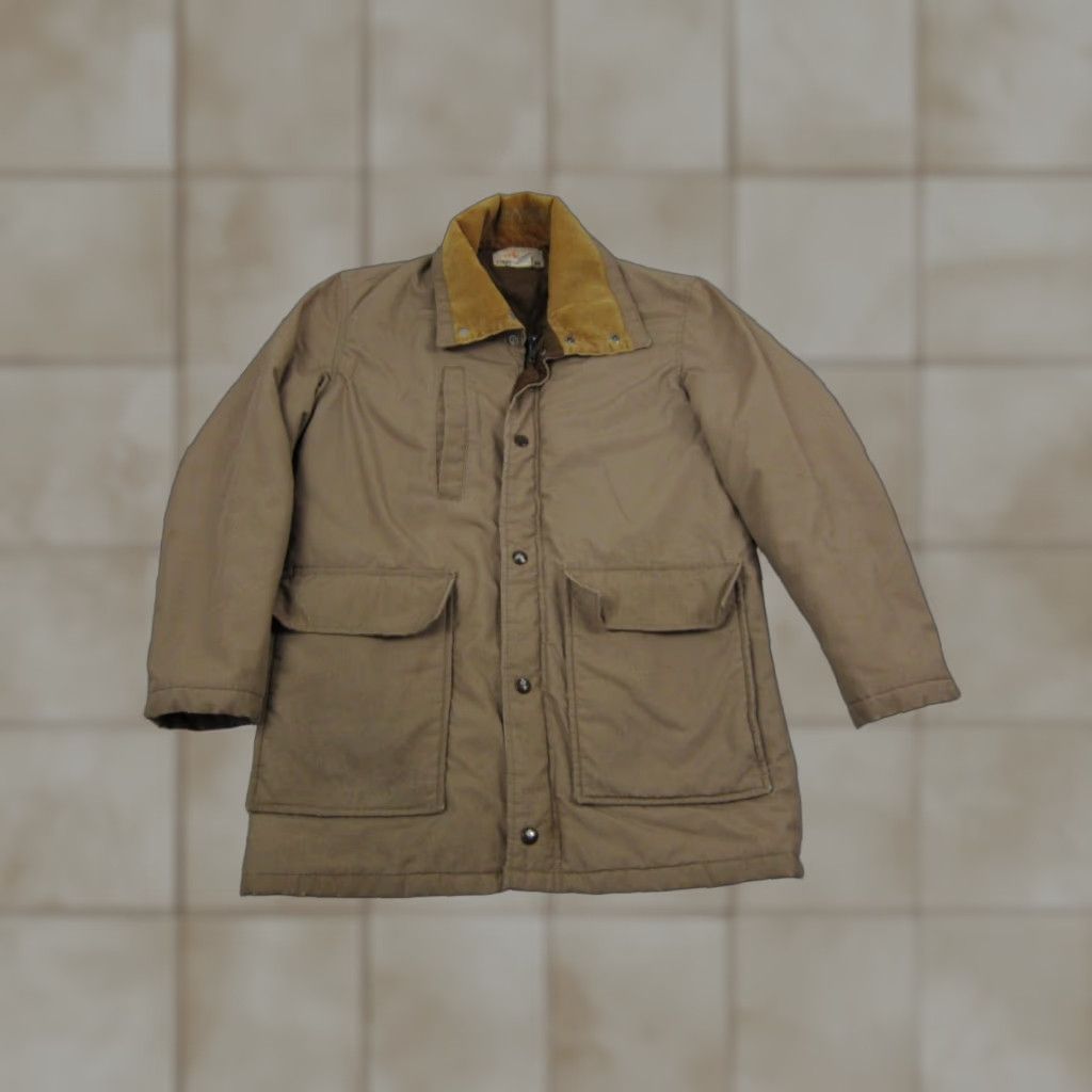 Vintage VINTAGE Field & Stream Jacket Mens S Brown 80s Puffer Parka Zip Corduroy Size US S / EU 44-46 / 1 - 1 Thumbnail