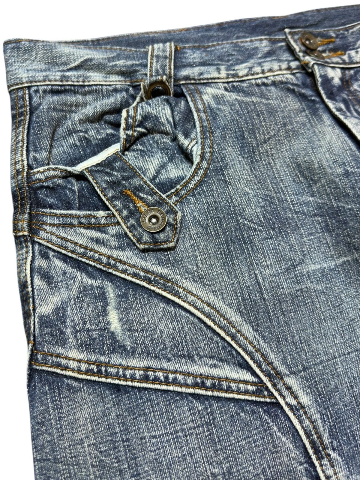 semanticdesign Vintage Semantic Design Flare Grunge Bondage Denim Size US 33 - 5 Thumbnail