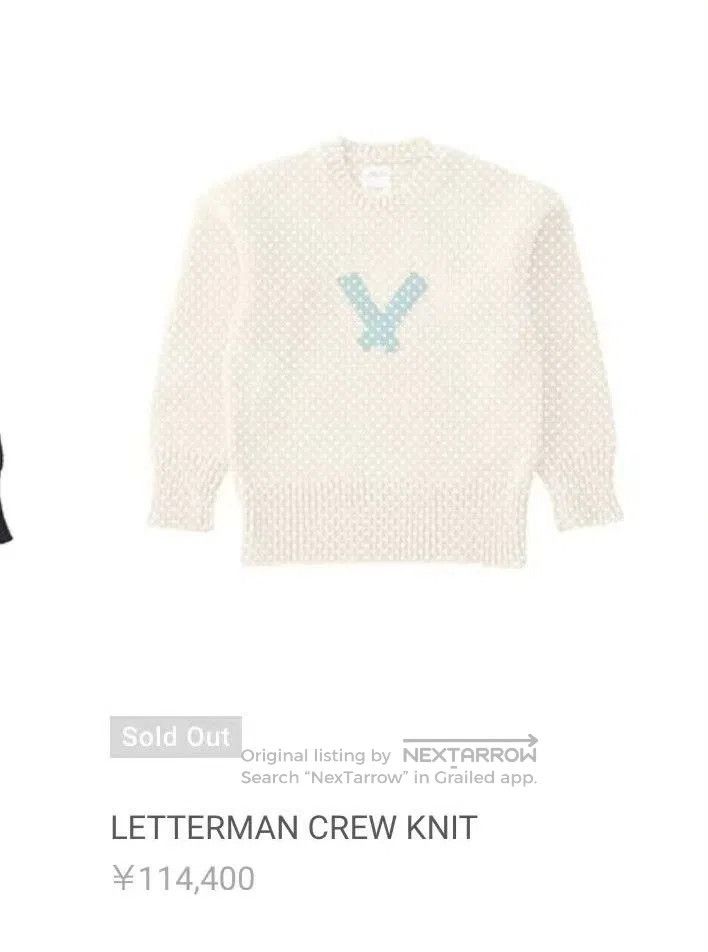 Visvim VISVIM 22AW LETTERMAN CREW KNIT. Size US M / EU 48-50 / 2 - 7 Thumbnail
