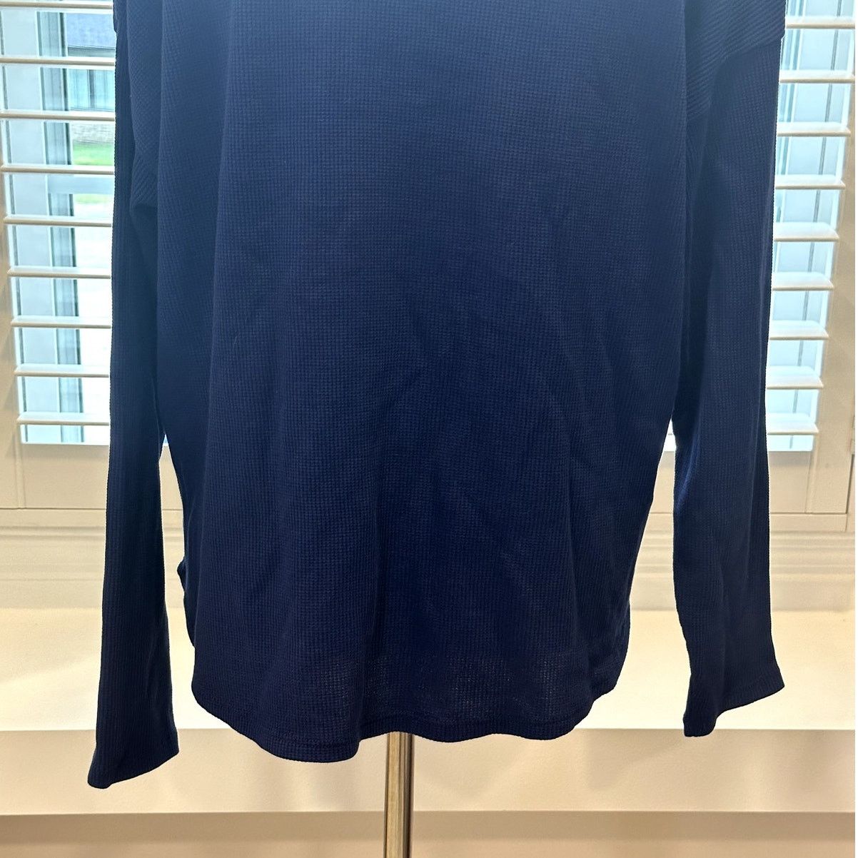 Treasure & Bond Treasure & Bond Women's Blue Long Sleeve Waffle Knit S NWOT Size S / US 4 / IT 40 - 6 Thumbnail
