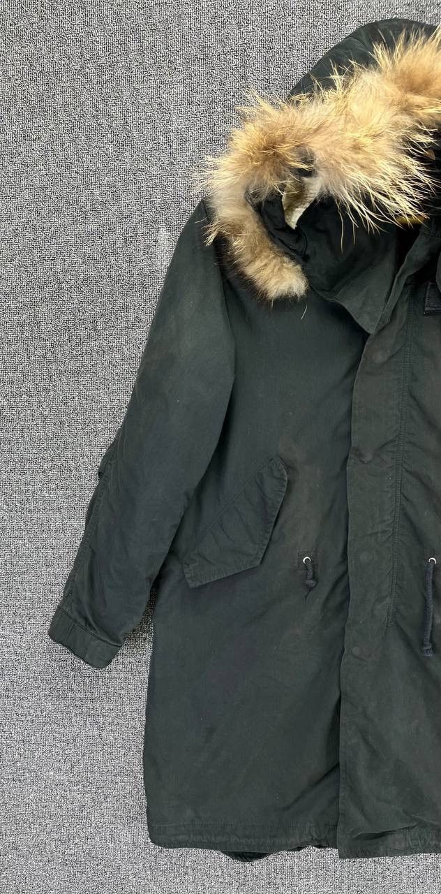 Avirex × Vintage Vintage Avirex MFG Fur Hoodie Parka Rare Jacket Size S / US 4 / IT 40 - 3 Thumbnail