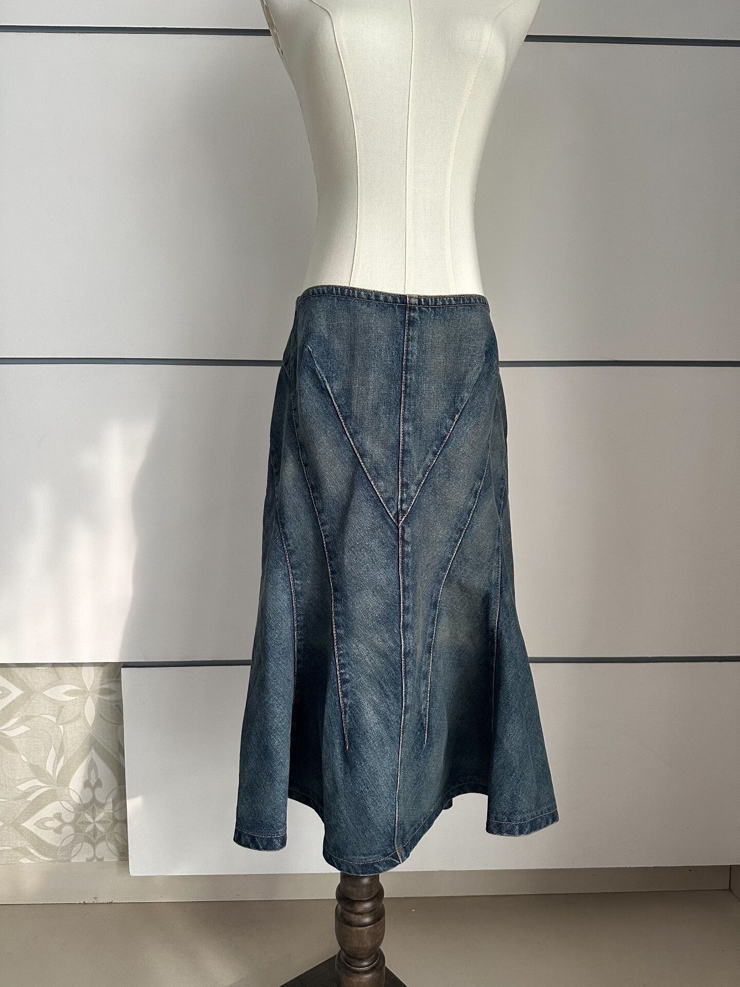 Junya Watanabe JUNYA WATANABE 06SS Fish-Tail Cowboy Dress| Size 26" / US 2 / IT 38 - 1 Thumbnail