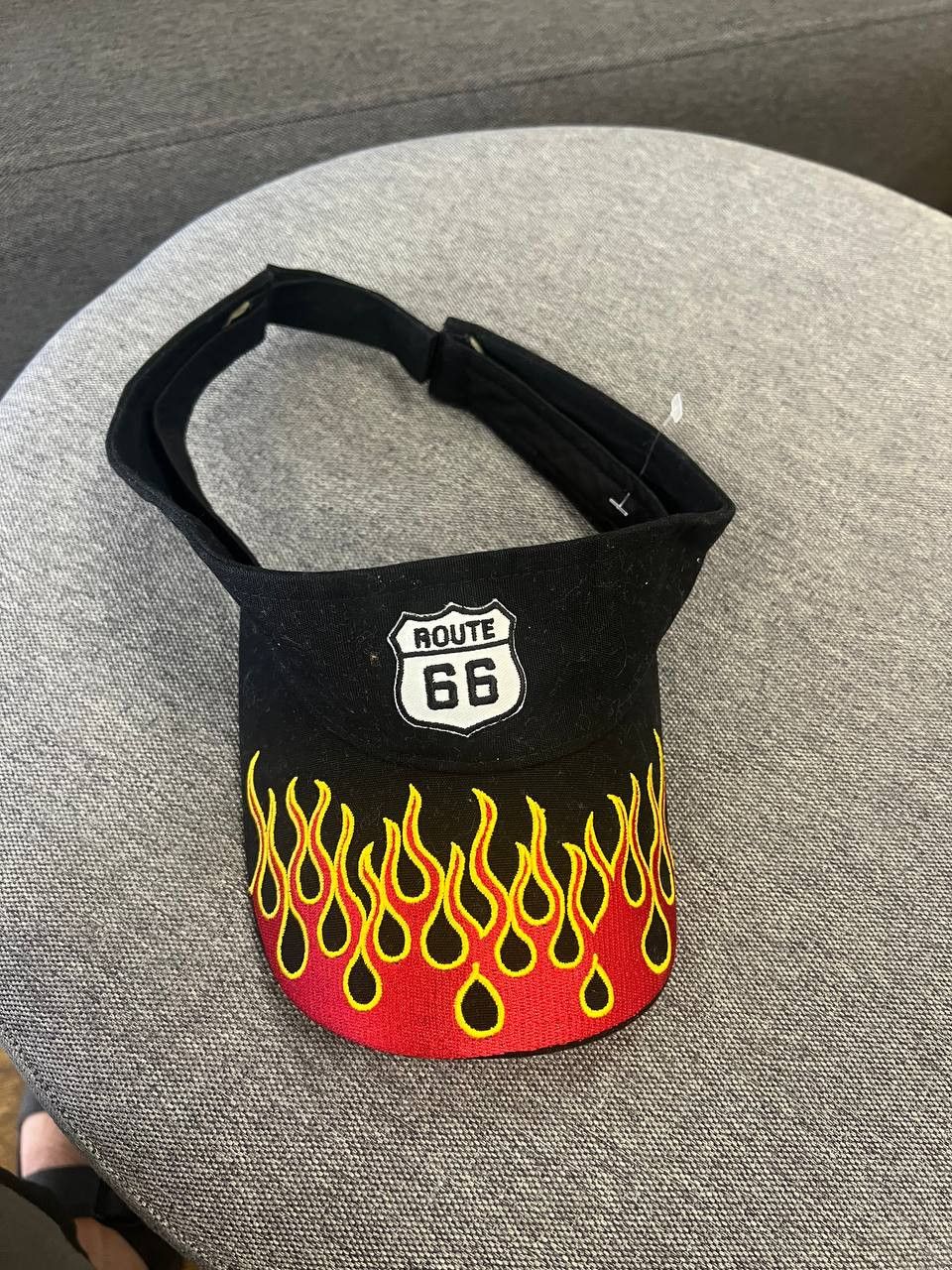 Vintage VINTAGE ROUTE 66 FLAME MOTORCYCLE CAP RETRO Y2K 90s Size ONE SIZE - 1 Thumbnail