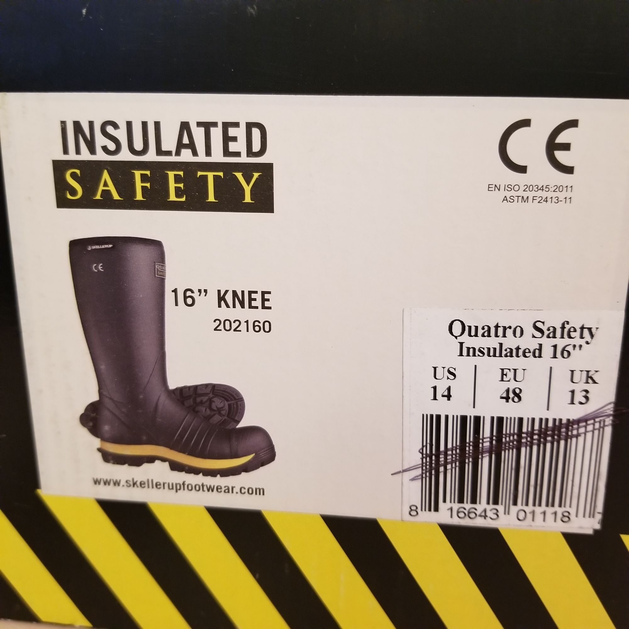 Other Skellerup 14 Quatro Safety Insulated Boots 16 In Knee High S Size US 14 / EU 47 - 7 Thumbnail