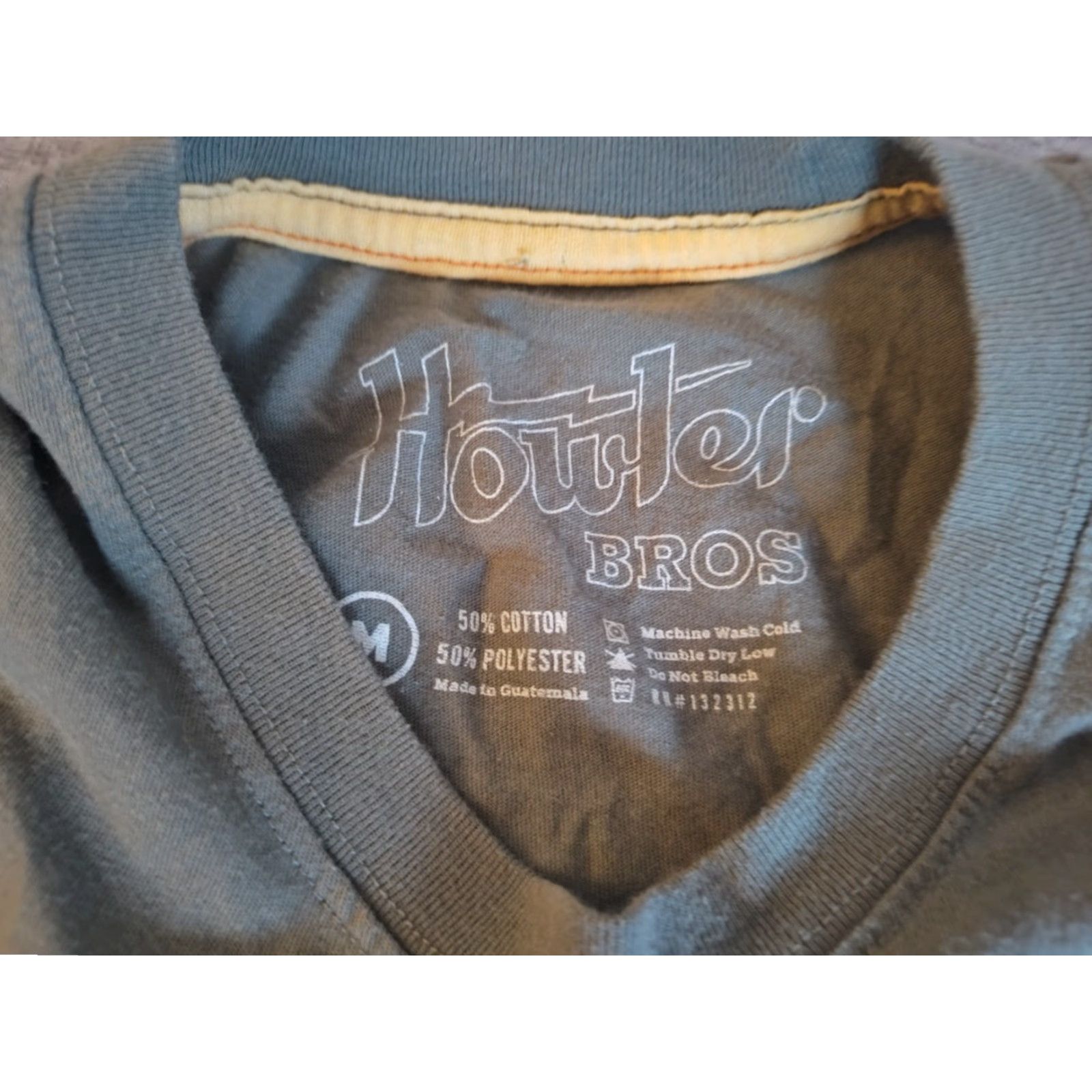 Howler Brothers VINTAGE Howler Brothers Men's Short Sleeve T-Shirt Crew Neck Cotton Blend Green Logo Graphic 2020s Size US M / EU 48-50 / 2 - 5 Thumbnail