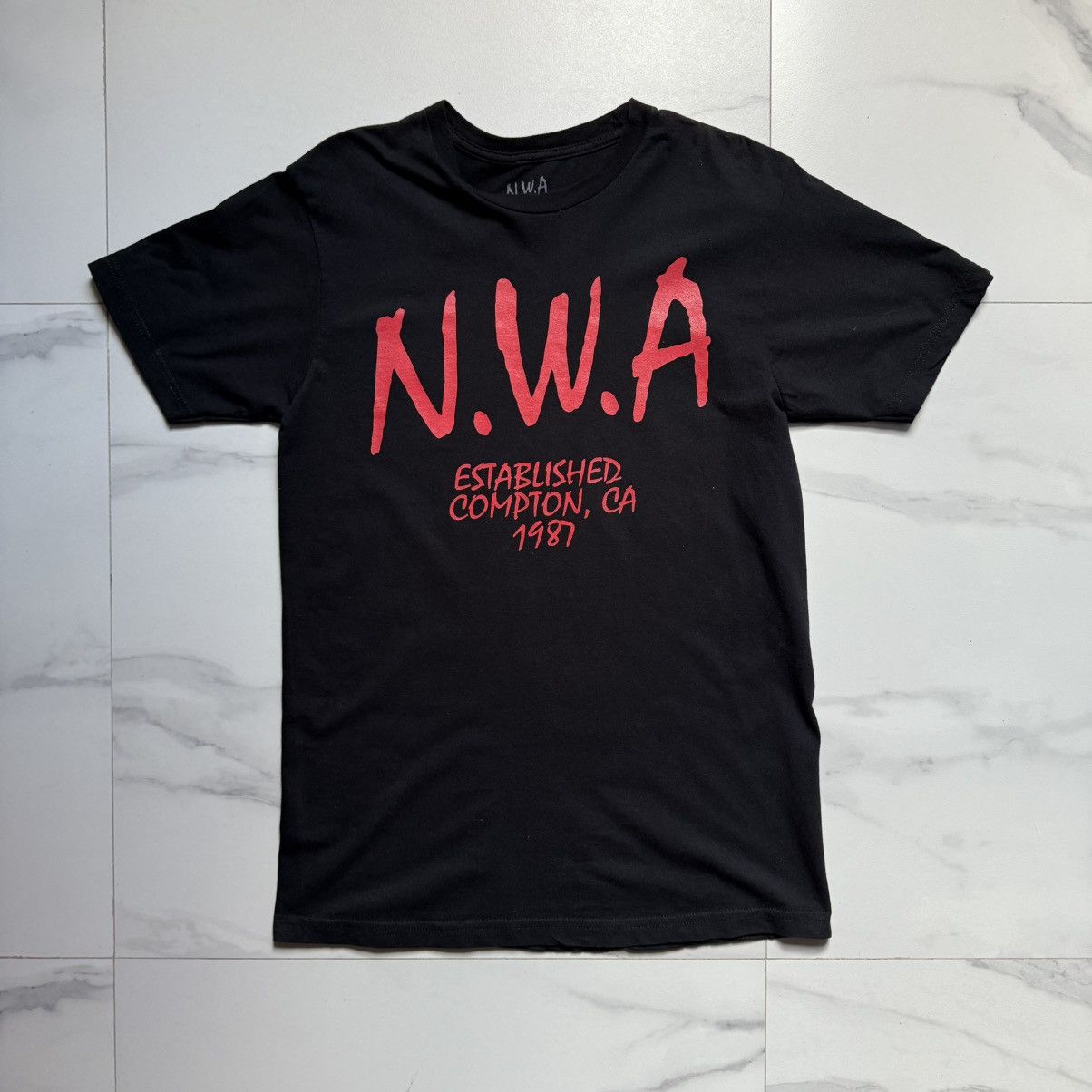Rap Tees Vintage N.W.A. Established Compton, CA 1987 Tee Size US M / EU 48-50 / 2 - 2 Thumbnail