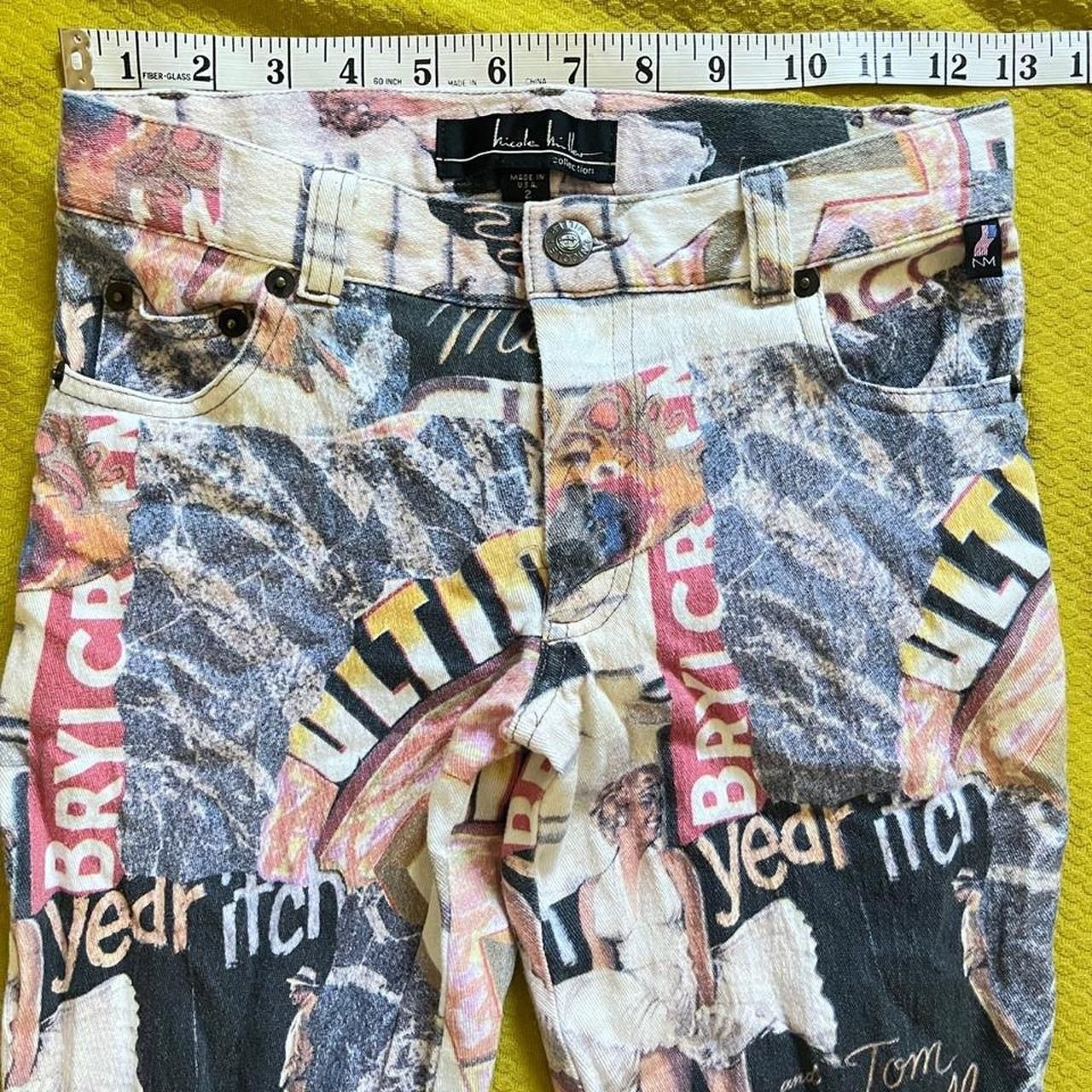Nicole Miller VINTAGE • NICOLE MILLER MARILYN LOW RISE SKINNY FLARE JEANS Size 25" / US 0 / IT 36 - 4 Thumbnail