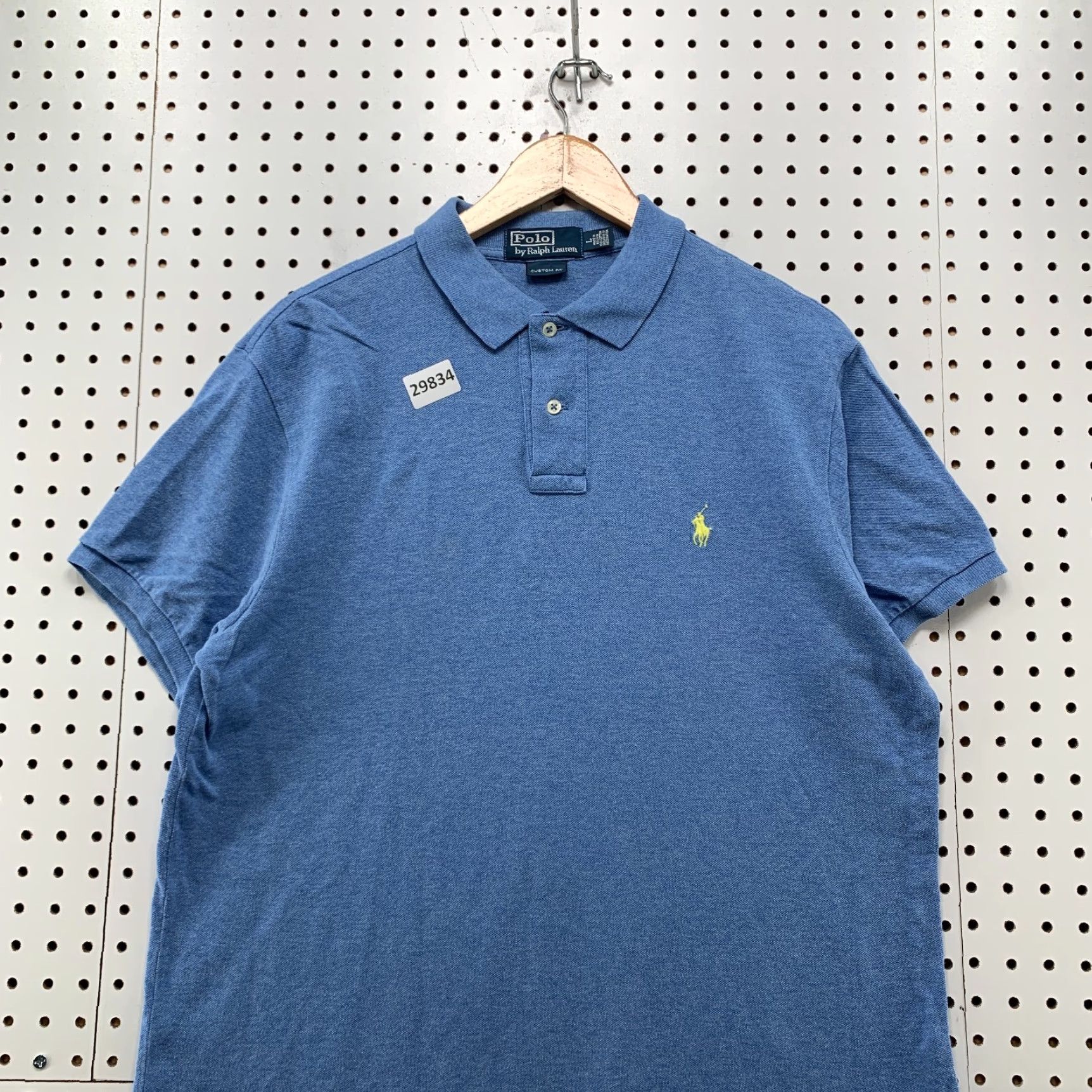 Polo Ralph Lauren Polo Ralph Lauren Collared Shirt Mens Large Blue Yellow Pony Custom 22x31 Size US L / EU 52-54 / 3 - 2 Thumbnail