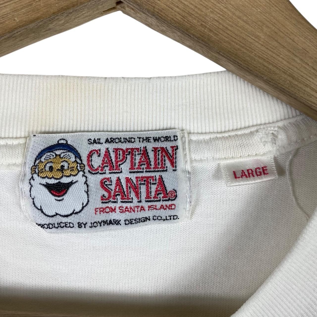 Vintage Vintage 90’ CAPTAIN SANTA ISLAND Yacht Cartoon Tee Shirt Size L / US 10 / IT 46 - 5 Thumbnail