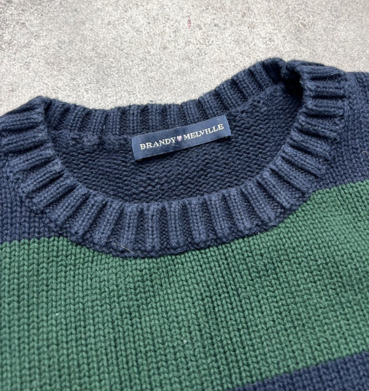 Vintage Brandy Melville striped knit jumper Size US M / EU 48-50 / 2 - 4 Thumbnail