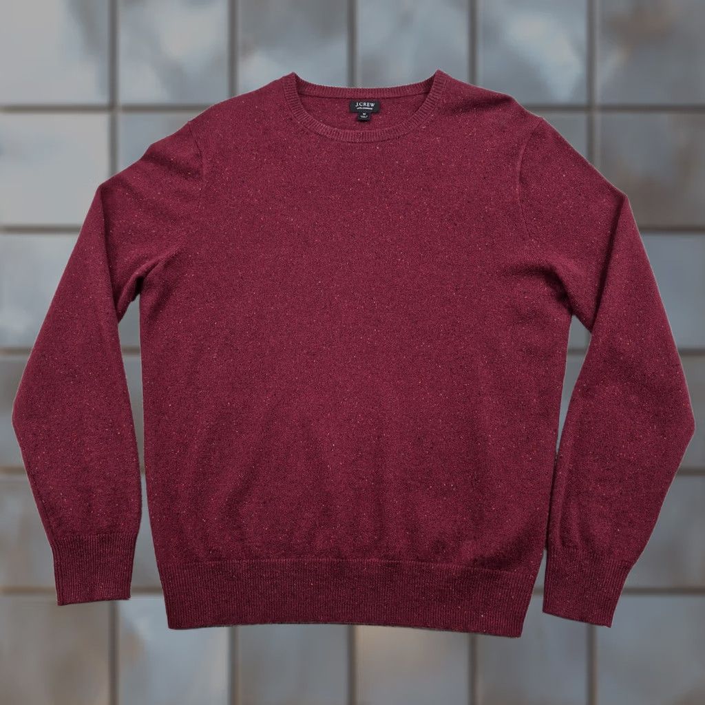 J.Crew J.Crew Sweater Mens Medium Red 100% Cashmere Crewneck Knit Pullover Size US M / EU 48-50 / 2 - 1 Thumbnail