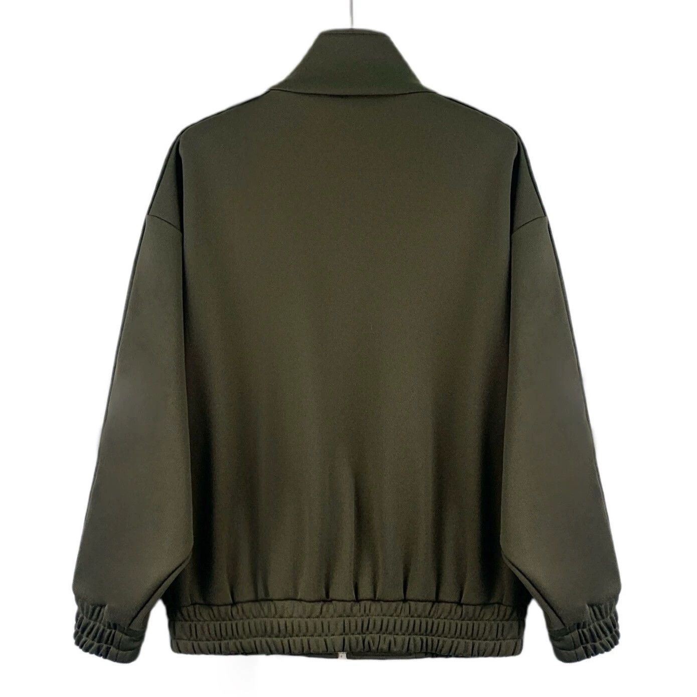 Celine Celine Army Green Striped Logo Zip-Up Long-Sleeve Jacket Size XS / US 0-2 / IT 36-38 - 2 Thumbnail