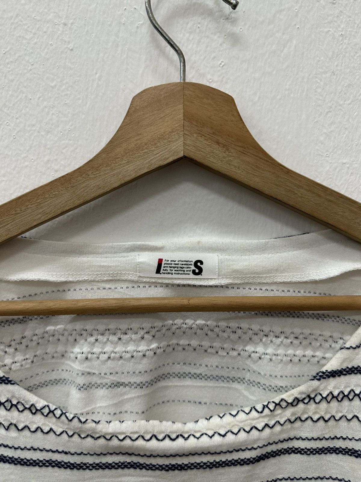 Issey Miyake Vintage IS Tsumori Chisato Issey Miyake Stripe Tee Size US S / EU 44-46 / 1 - 3 Thumbnail